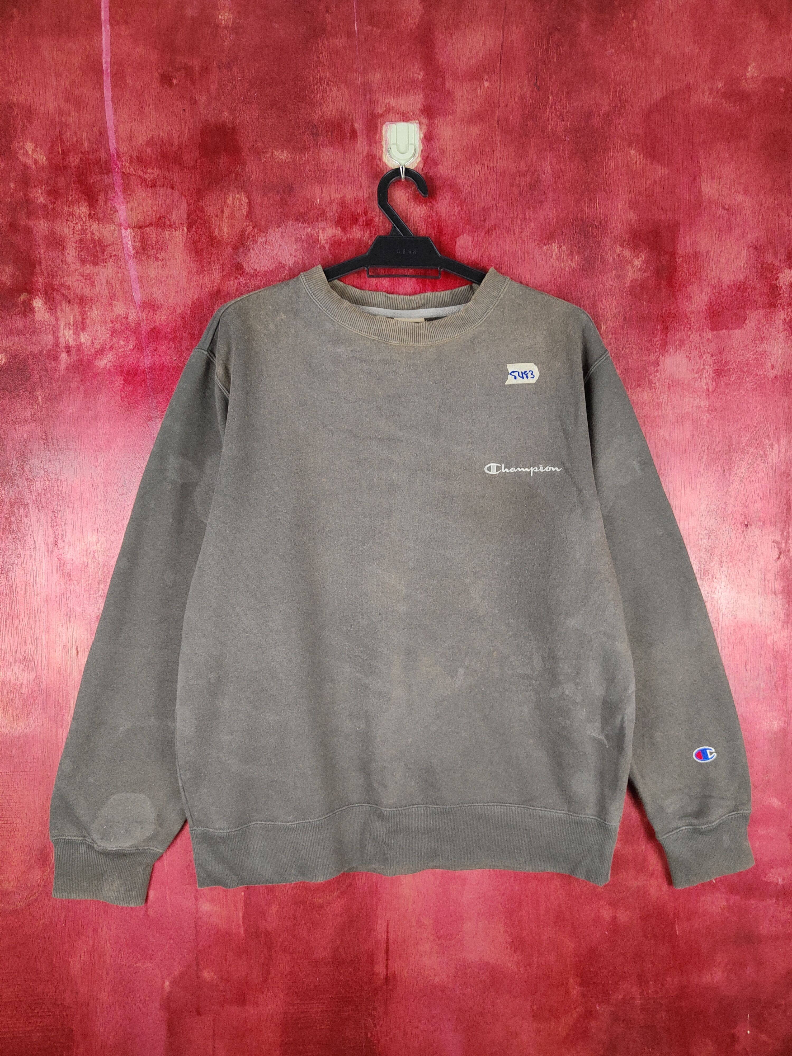 Champion Champion vintage Gray Faded Sweatshirt #5483 Size US L / EU 52-54 / 3 - 1 Thumbnail