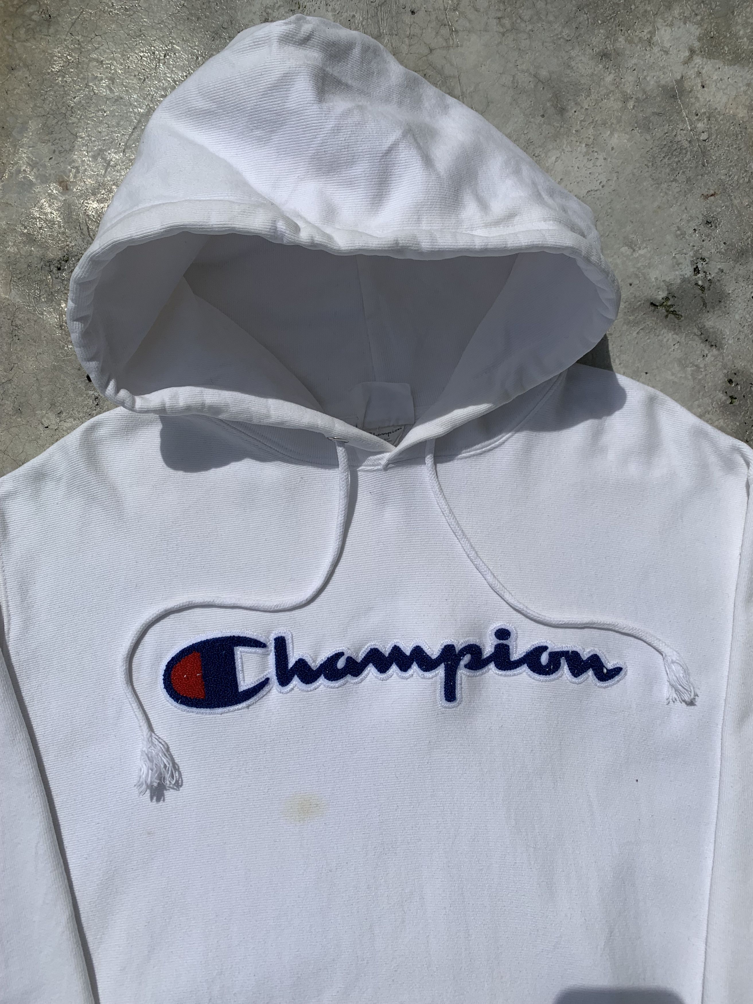 Champion Vintage Champion Script Big Logo Hoodie Size US L / EU 52-54 / 3 - 3 Thumbnail