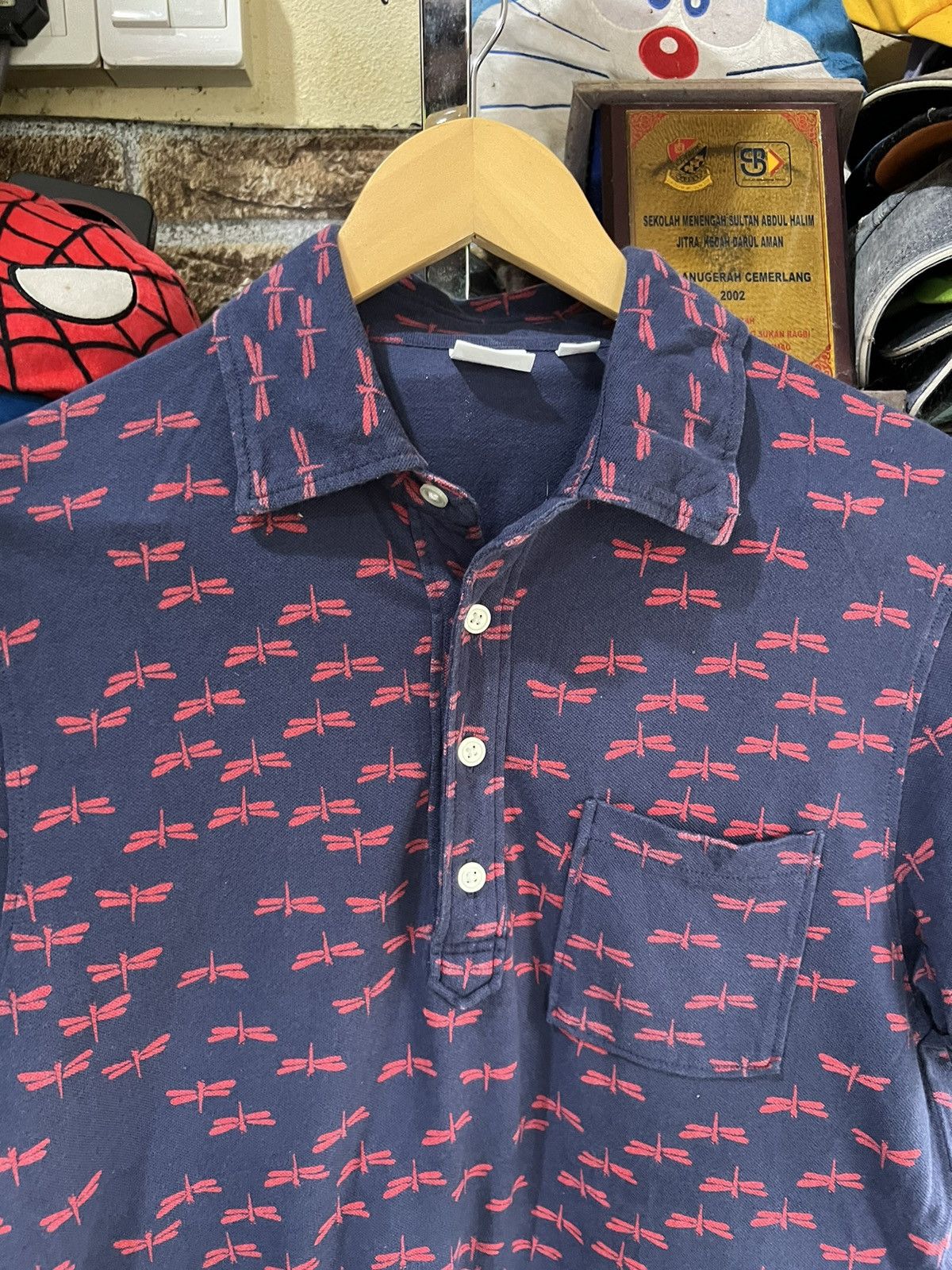 Michael Bastian 🔥Rare Uniqlo x Michael Bastian Dragonfly Polo Tees Size US M / EU 48-50 / 2 - 5 Thumbnail