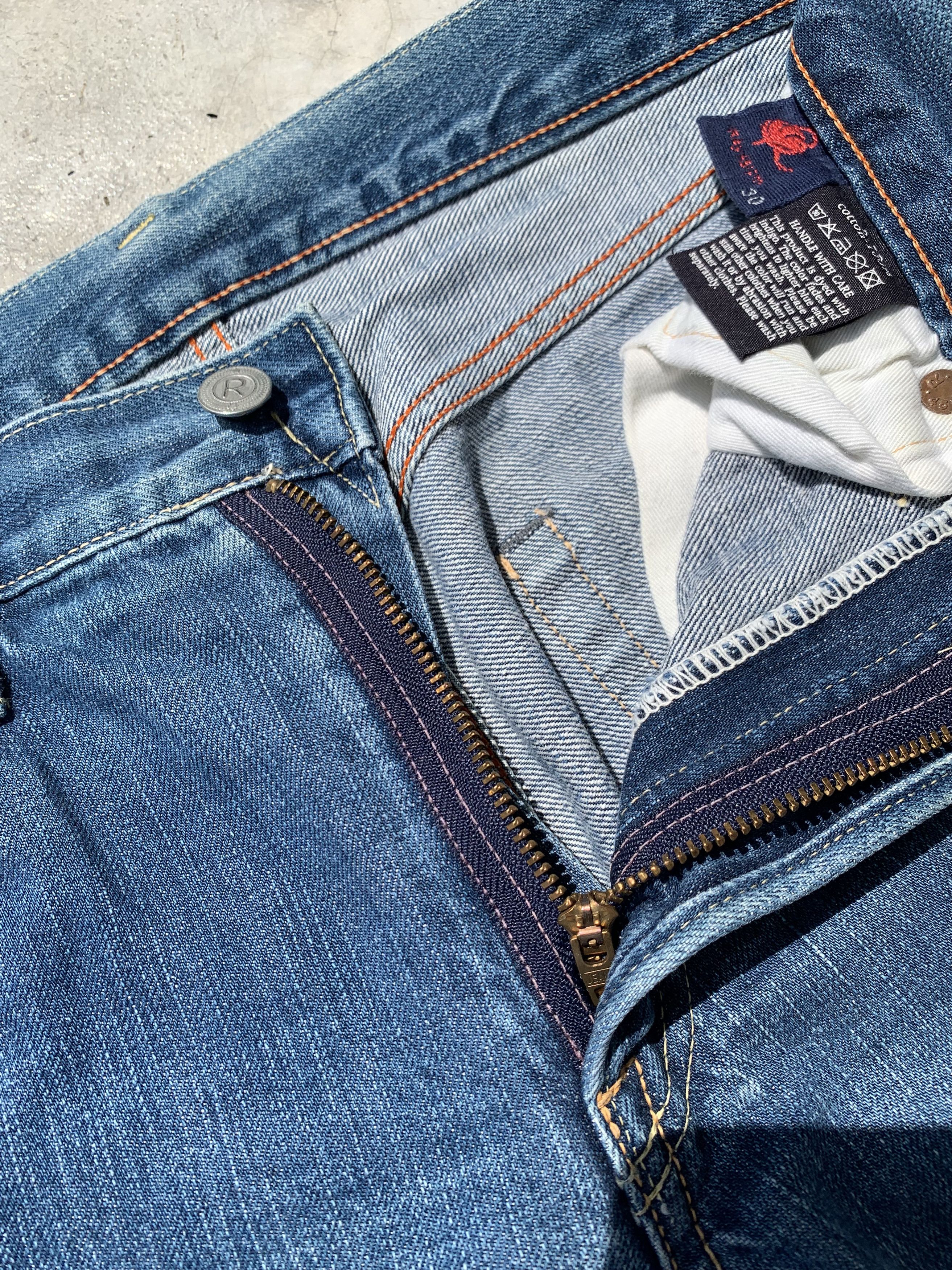 45rpm 45RPM Washed Indigo Denim Jeans Size US 29 - 11 Thumbnail