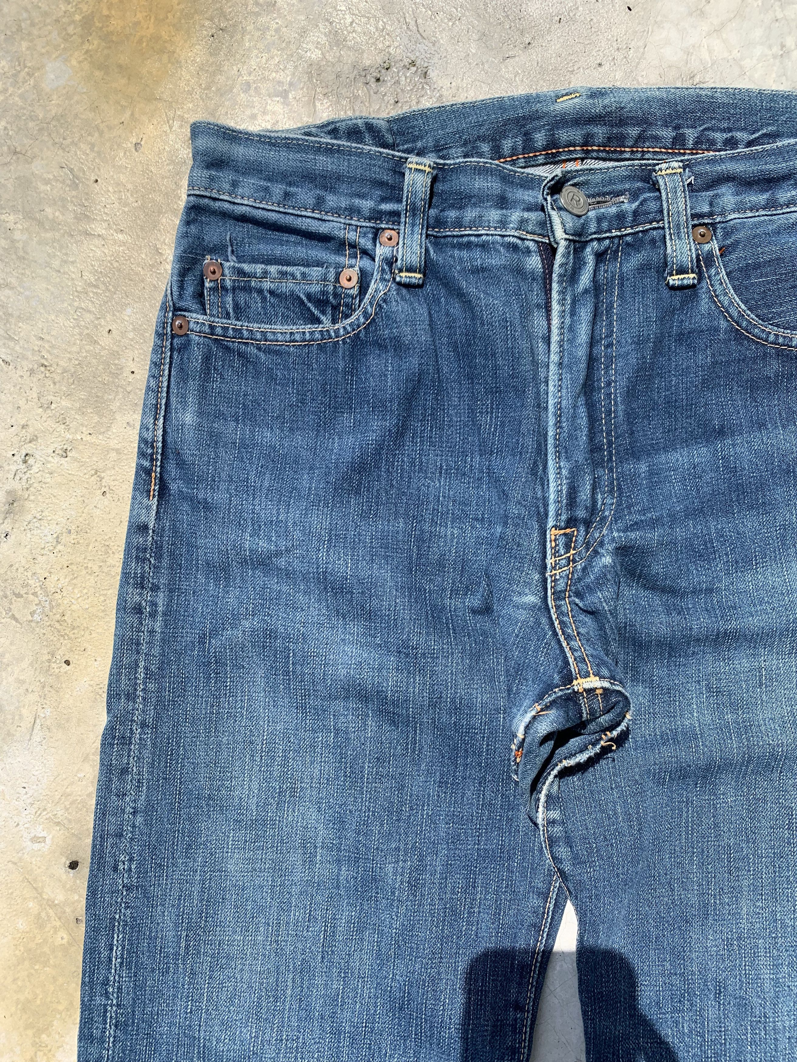 45rpm 45RPM Washed Indigo Denim Jeans Size US 29 - 4 Thumbnail