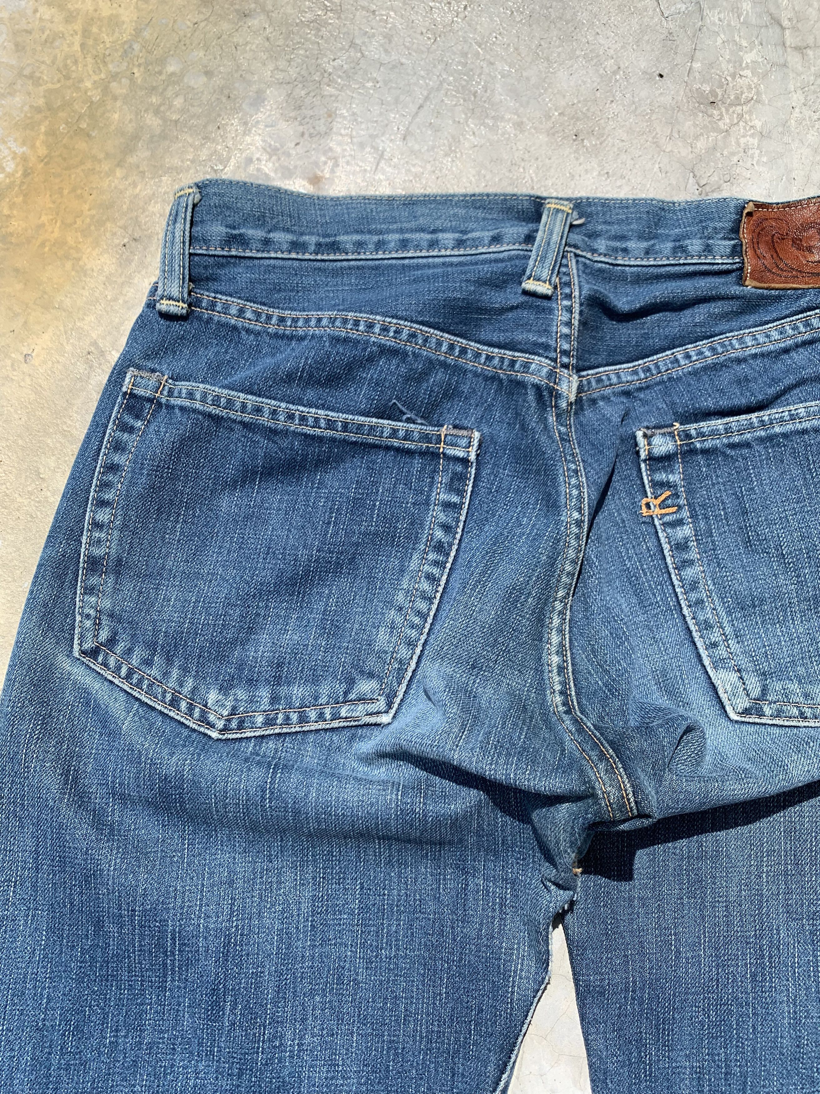 45rpm 45RPM Washed Indigo Denim Jeans Size US 29 - 15 Thumbnail