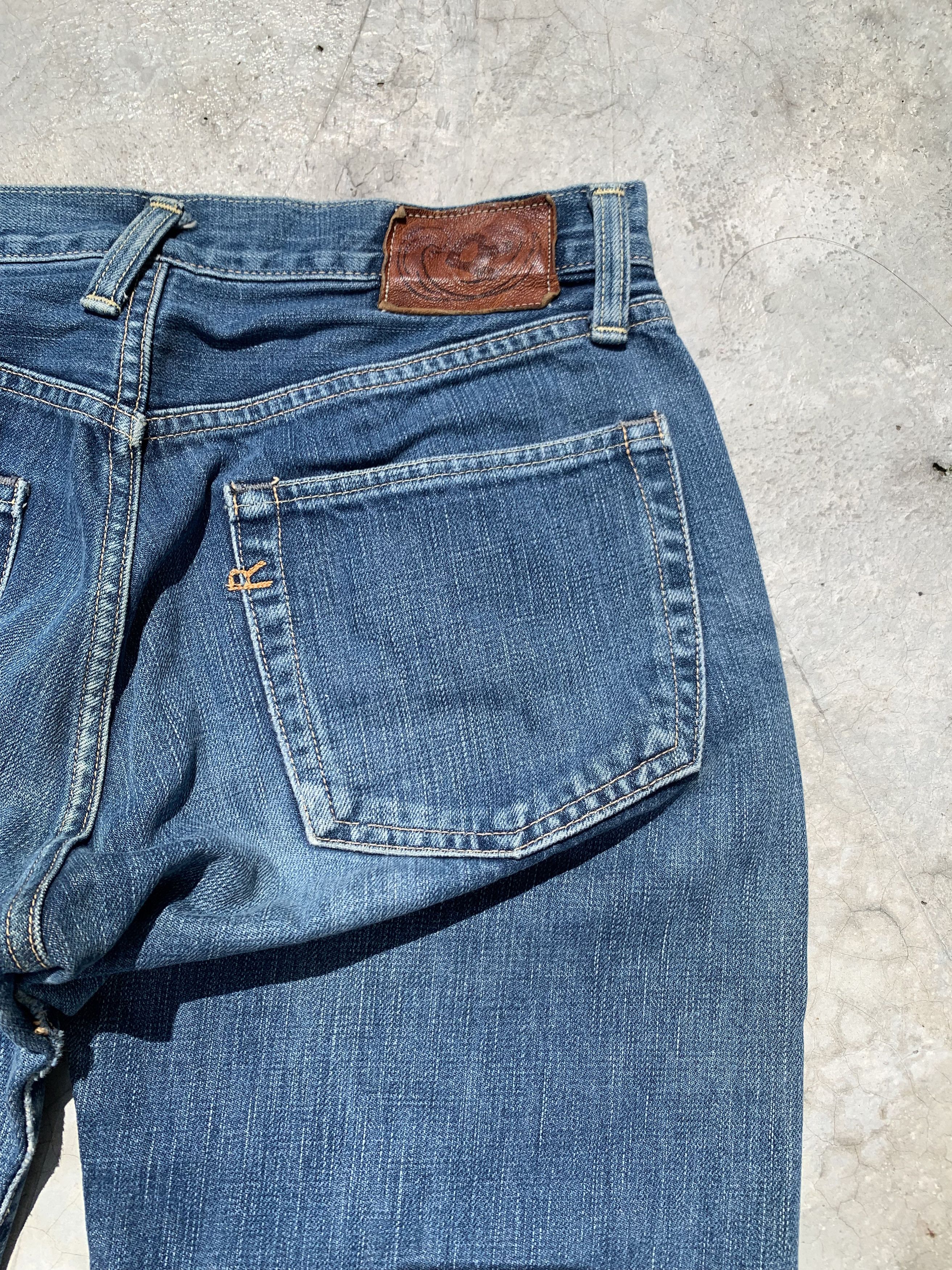 45rpm 45RPM Washed Indigo Denim Jeans Size US 29 - 14 Thumbnail