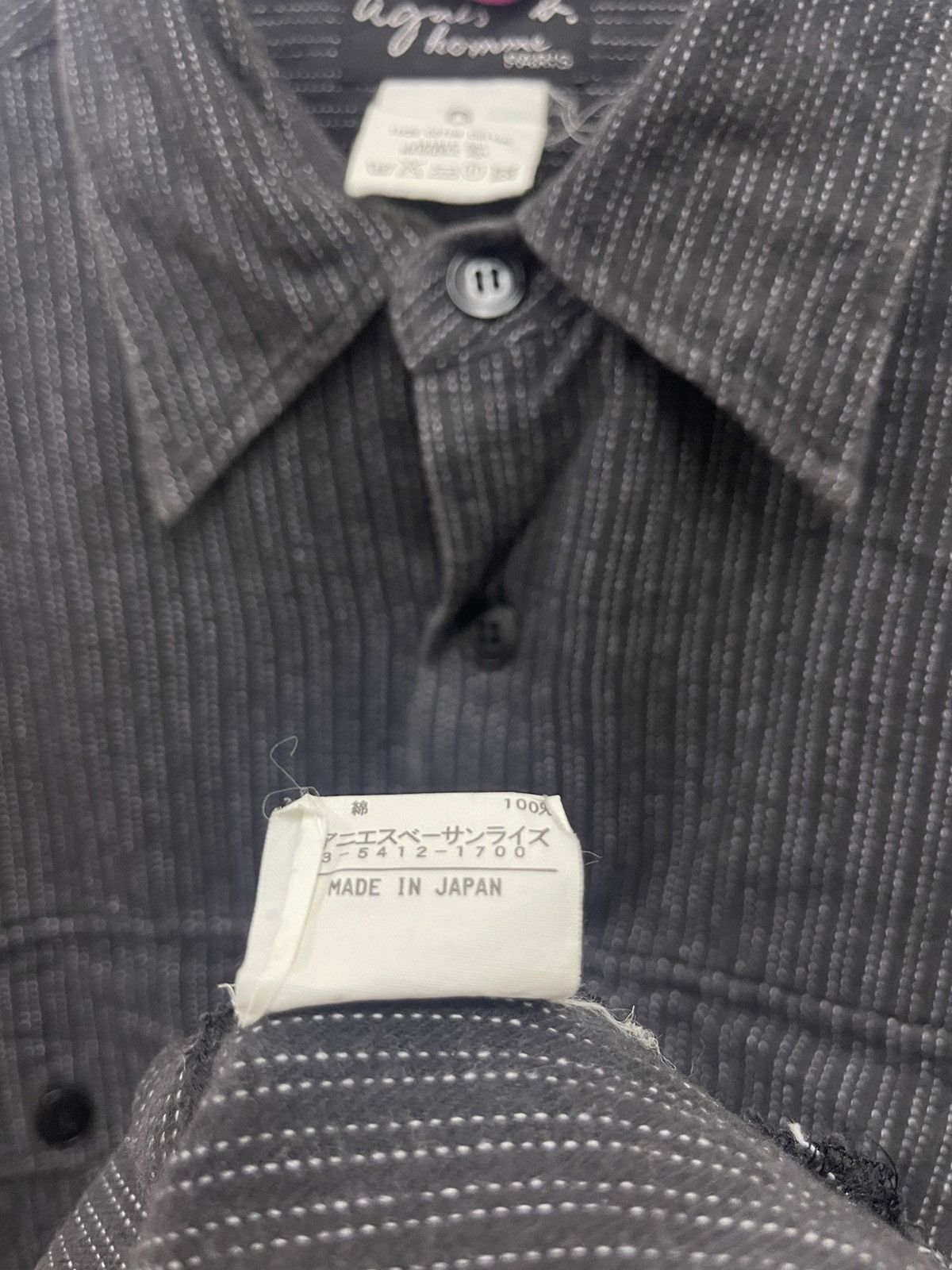 agnes b. Rare Vintage AGNES B Double Pocket Button Up Striped Size US M / EU 48-50 / 2 - 7 Thumbnail