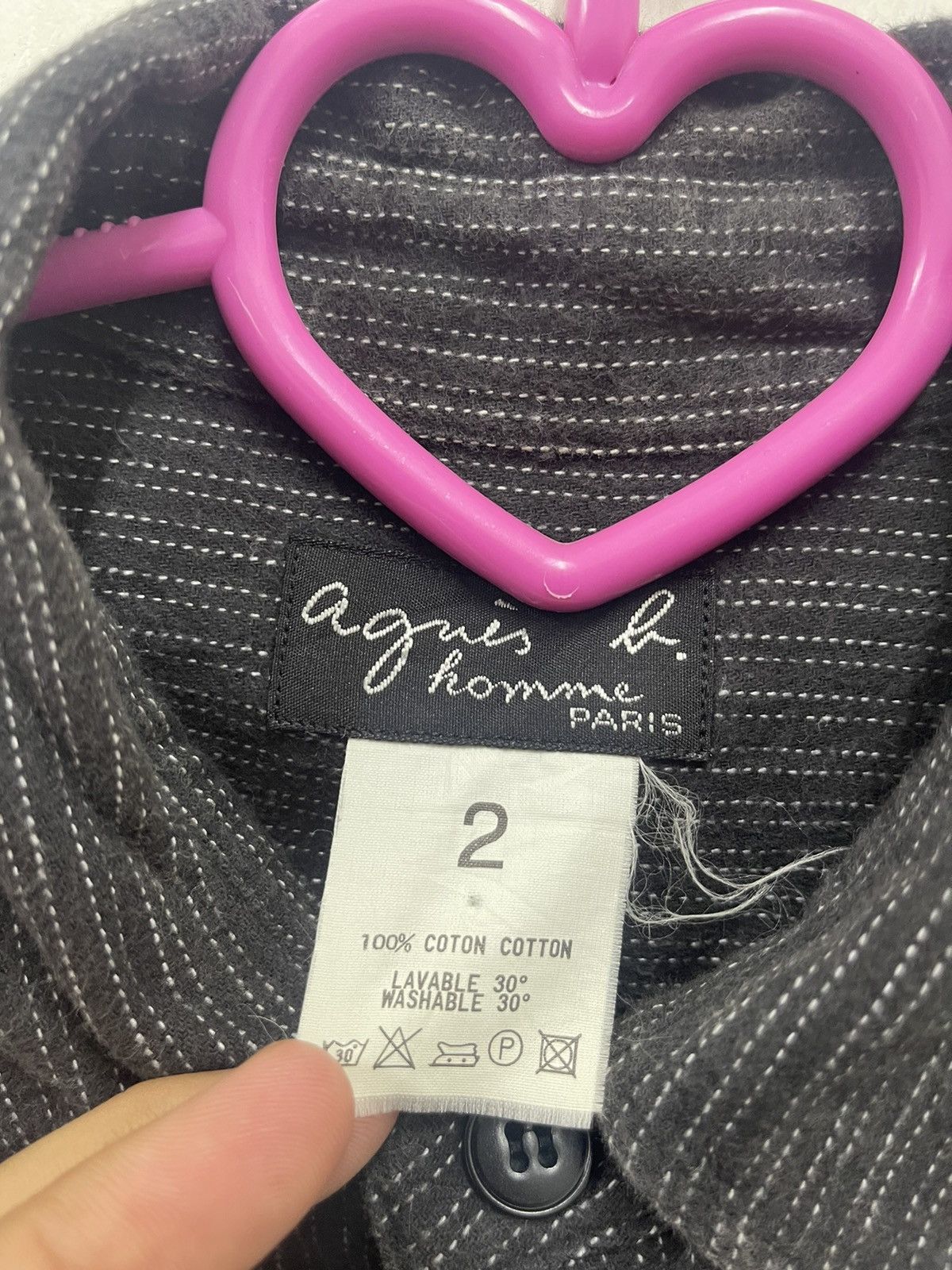 agnes b. Rare Vintage AGNES B Double Pocket Button Up Striped Size US M / EU 48-50 / 2 - 5 Thumbnail