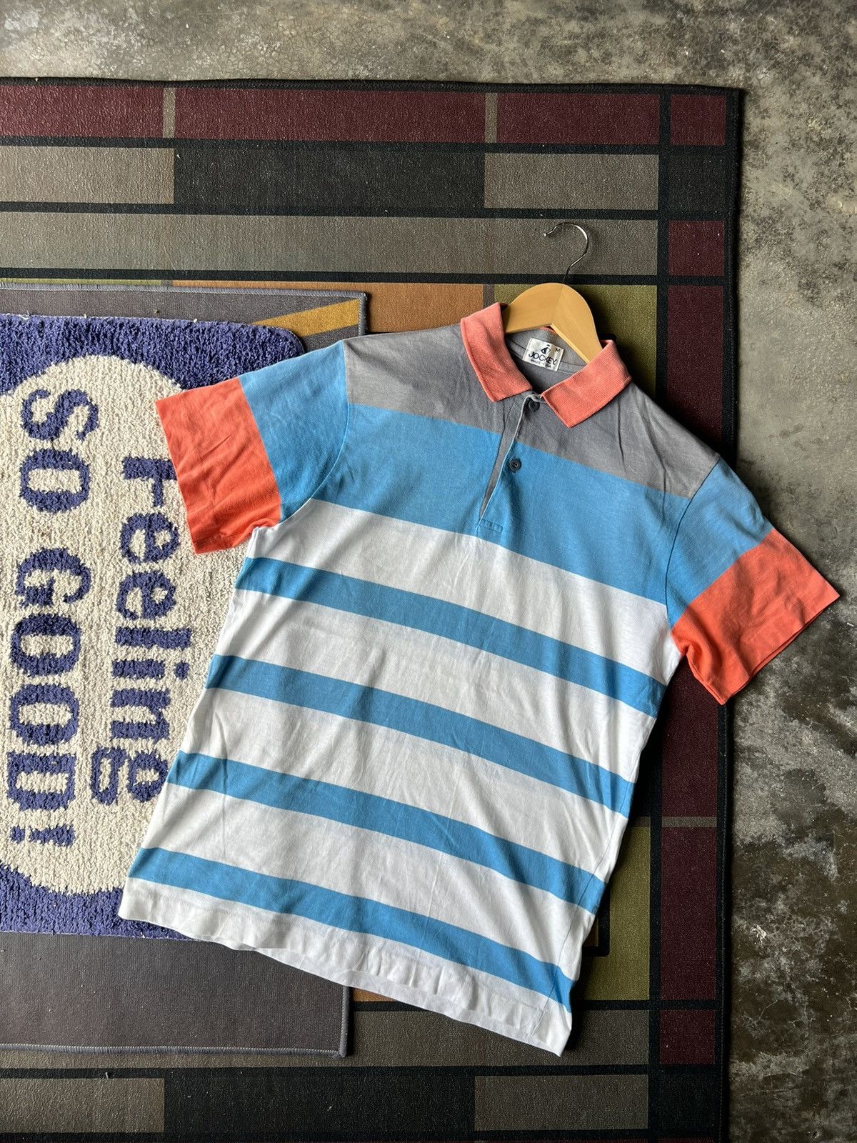 🔥Vintage Jockey Stripe Polo Tees