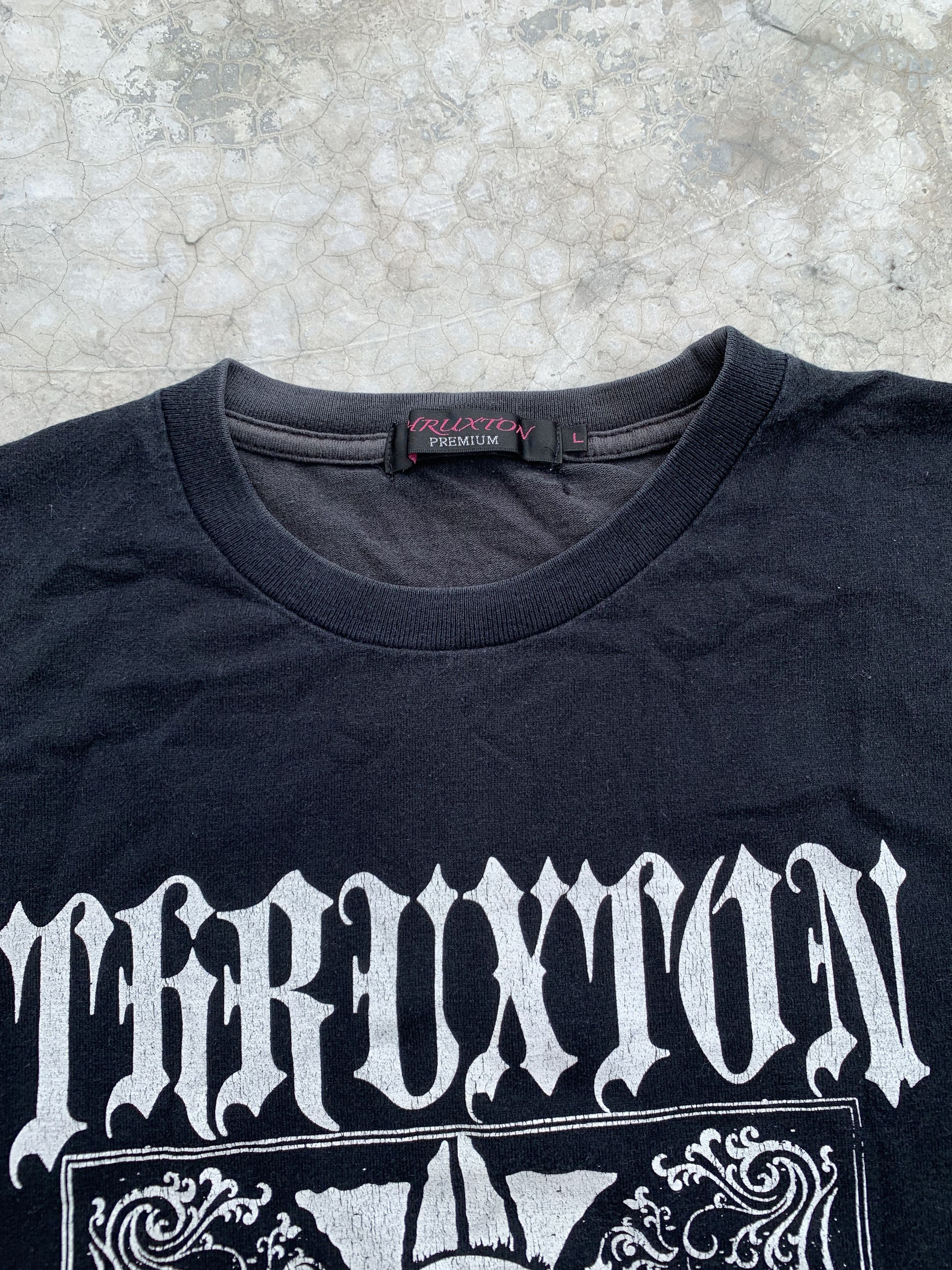 Japanese Brand Thruxton Skull & Cross Logo Chrome Hearts Inspired Tee Size US M / EU 48-50 / 2 - 4 Thumbnail