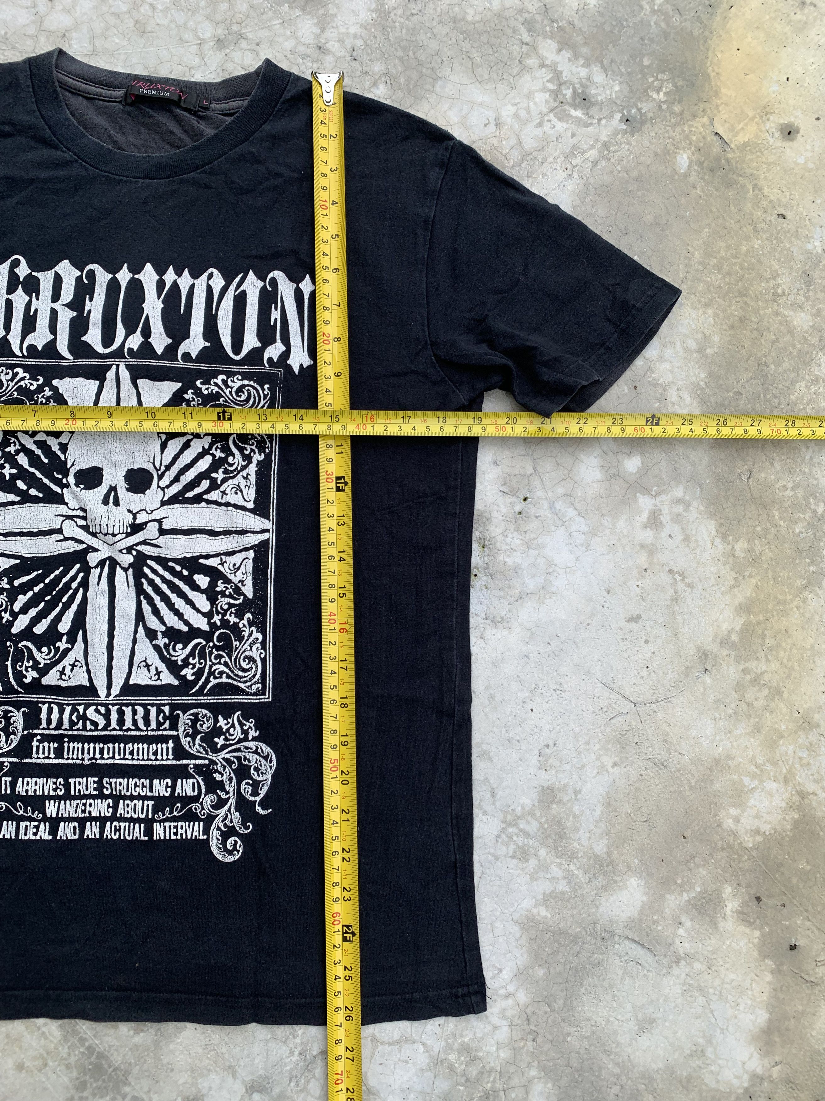 Japanese Brand Thruxton Skull & Cross Logo Chrome Hearts Inspired Tee Size US M / EU 48-50 / 2 - 5 Thumbnail