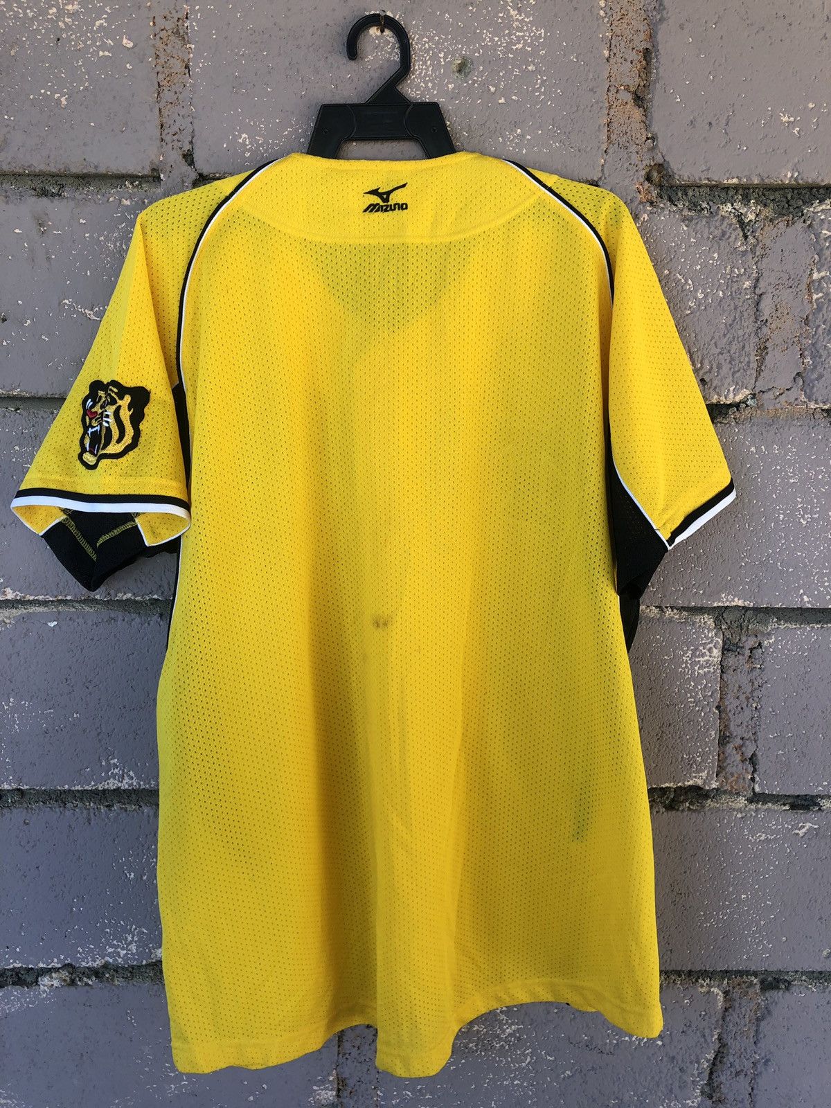 MLB Rare Vintage HANSHIN TIGERS Officials Baseball Jersey Size US XL / EU 56 / 4 - 4 Thumbnail