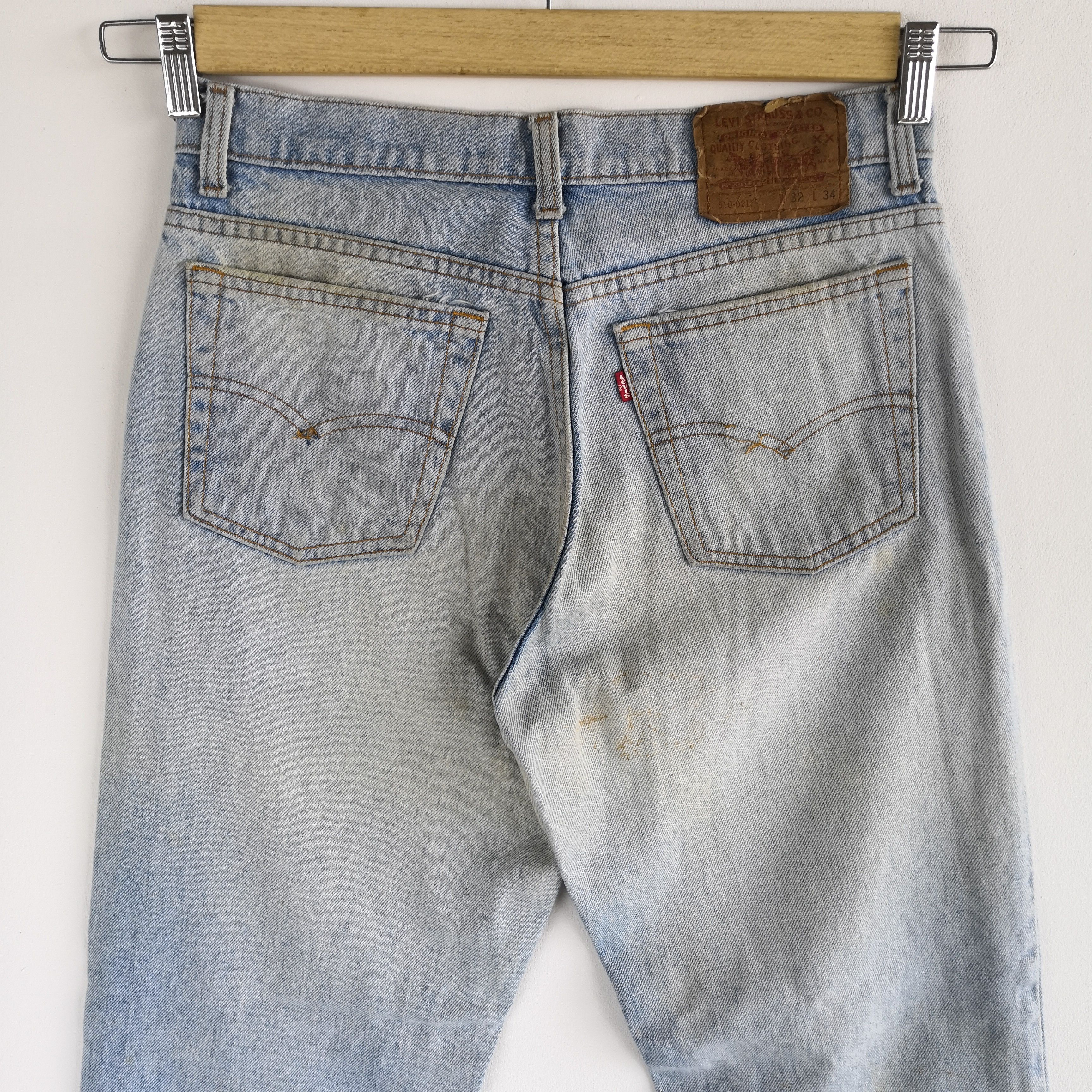 Levi's Vintage Levis Sun Faded Blue Jeans Rusty Light Washed Denim Size 28" / US 6 / IT 42 - 4 Thumbnail