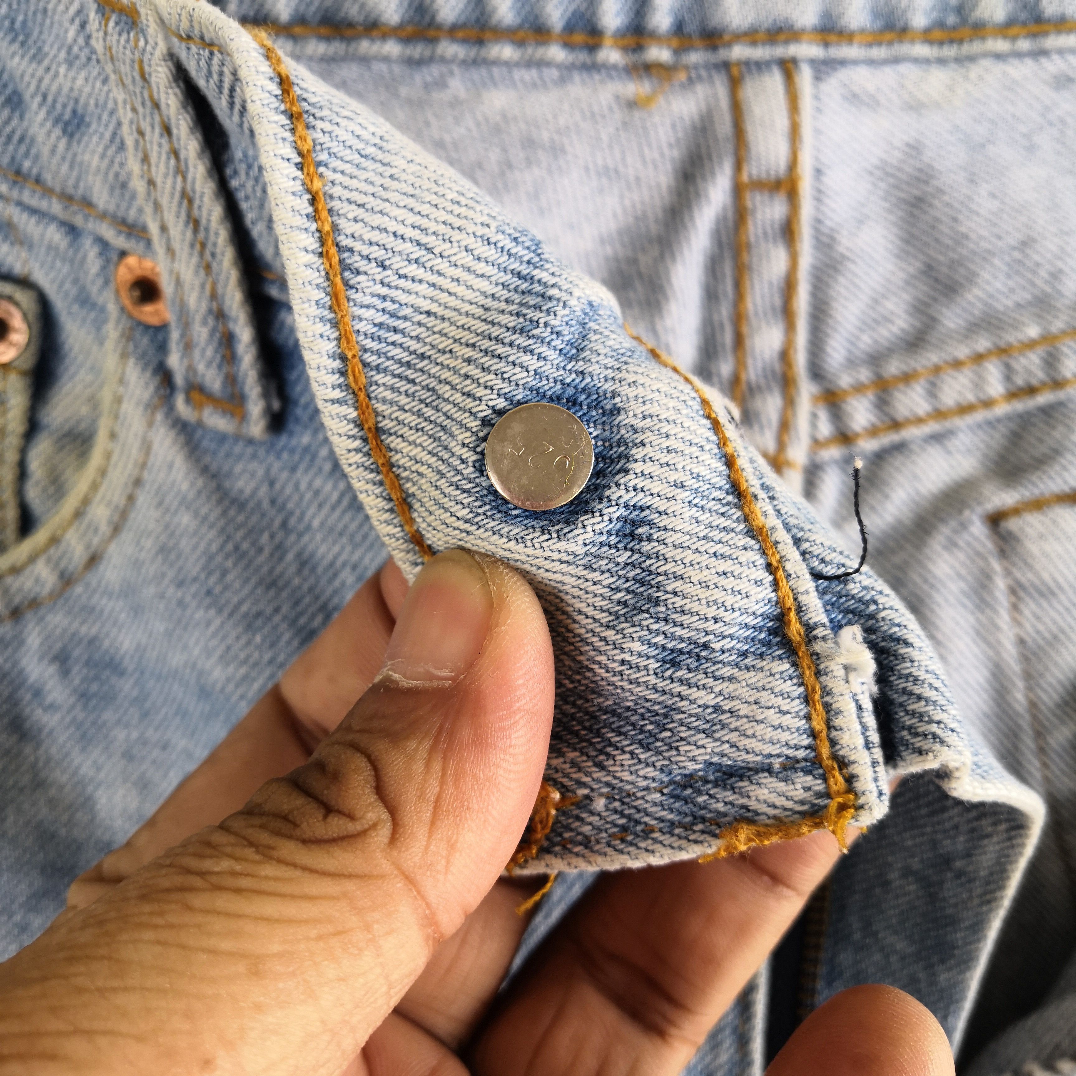 Levi's Vintage Levis Sun Faded Blue Jeans Rusty Light Washed Denim Size 28" / US 6 / IT 42 - 7 Thumbnail