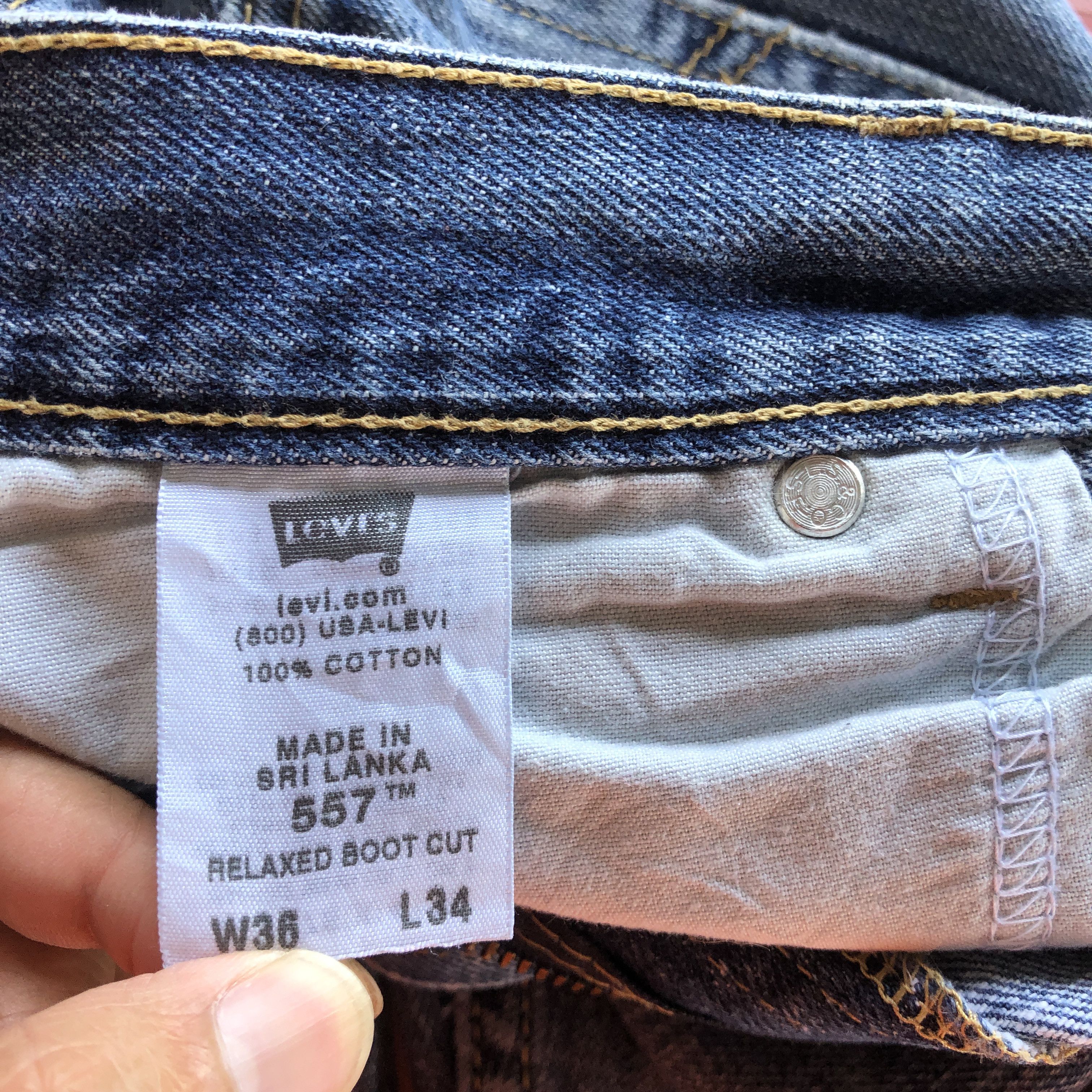 Levi's Vintage Levis Jeans Dark Blue Ripped Levi's Flared Denim Size US 34 / EU 50 - 9 Thumbnail