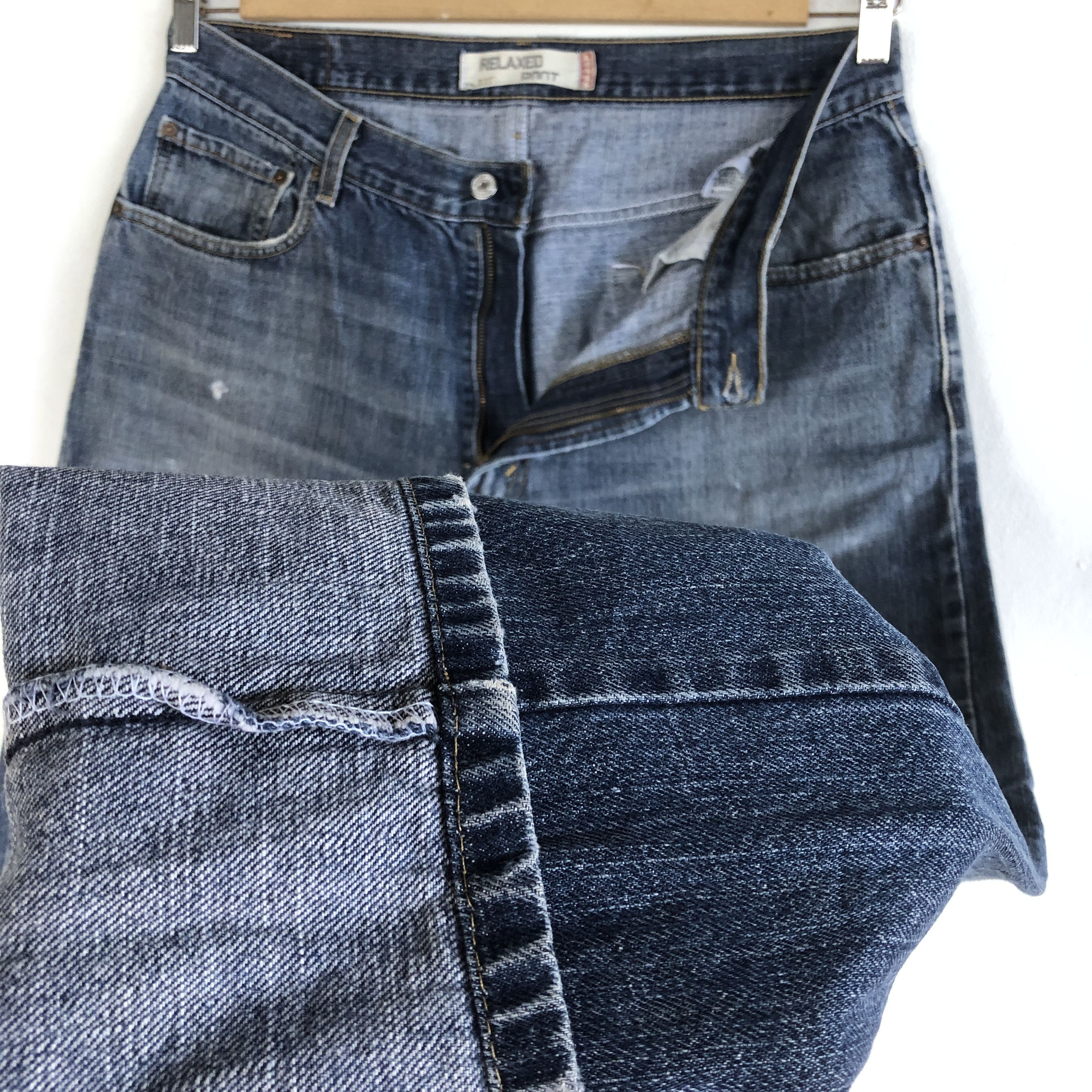 Levi's Vintage Levis Jeans Dark Blue Ripped Levi's Flared Denim Size US 34 / EU 50 - 8 Thumbnail