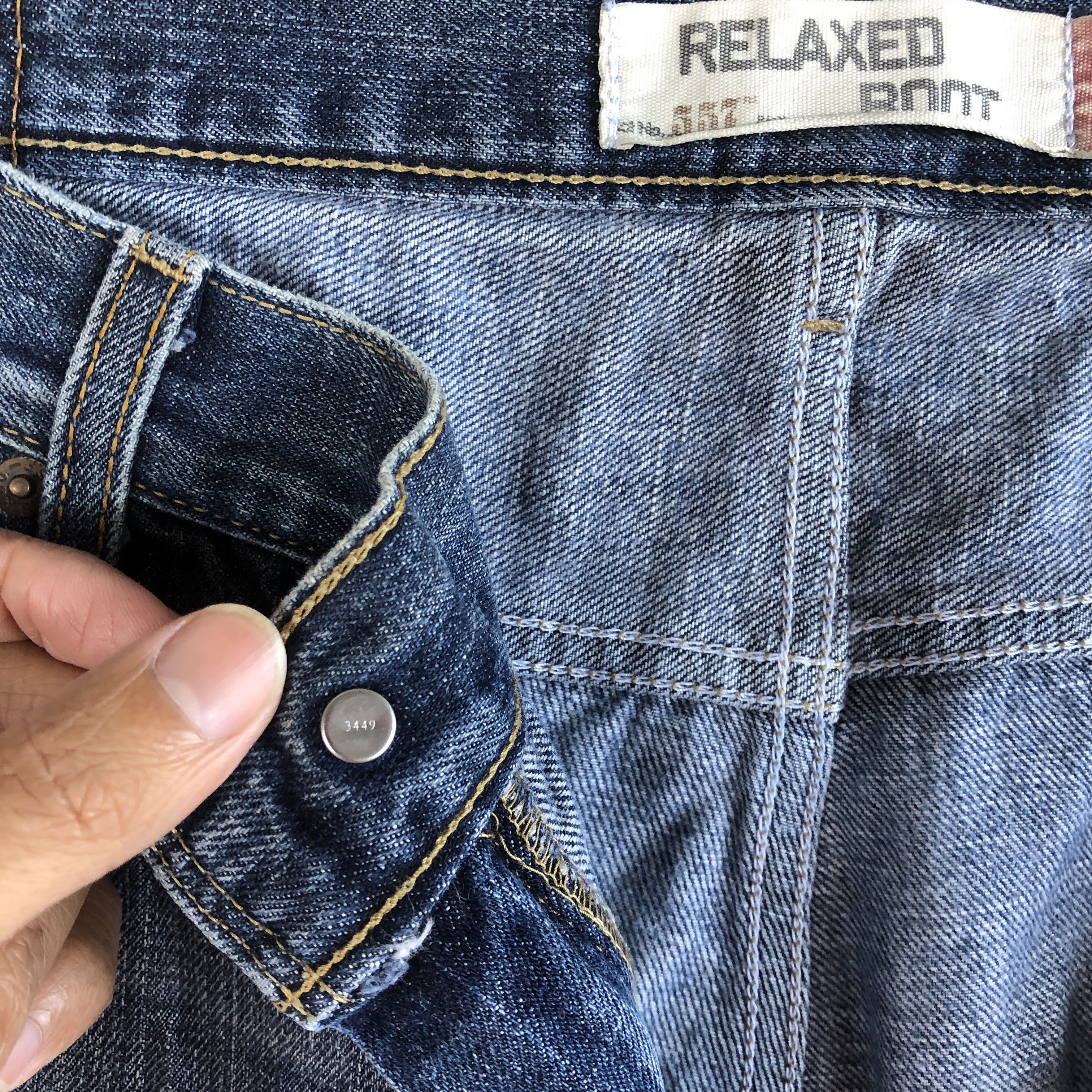 Levi's Vintage Levis Jeans Dark Blue Ripped Levi's Flared Denim Size US 34 / EU 50 - 7 Thumbnail