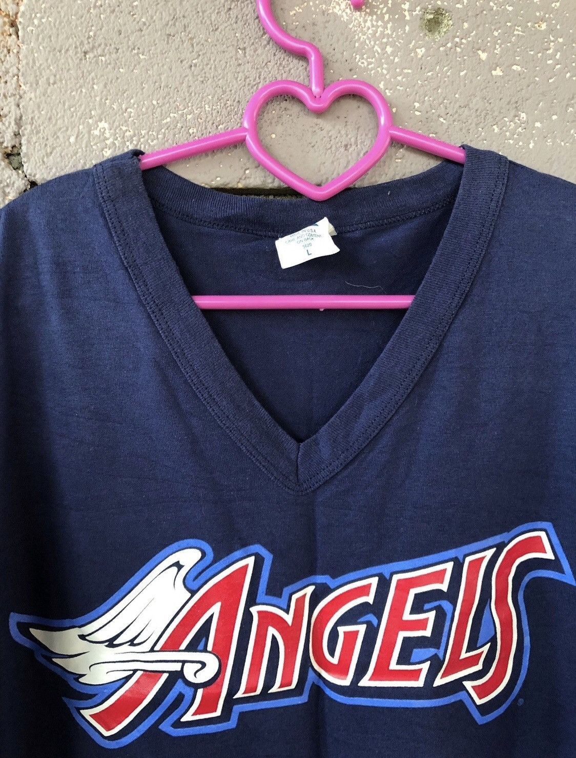 MLB Rare 90s Vintage Los Angeles Angels Majestic MLB Shirt Size US L / EU 52-54 / 3 - 3 Thumbnail