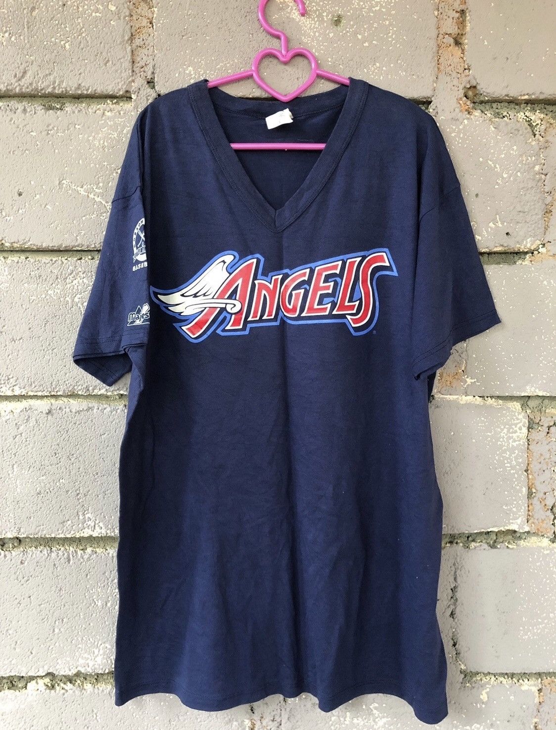 MLB Rare 90s Vintage Los Angeles Angels Majestic MLB Shirt Size US L / EU 52-54 / 3 - 1 Thumbnail