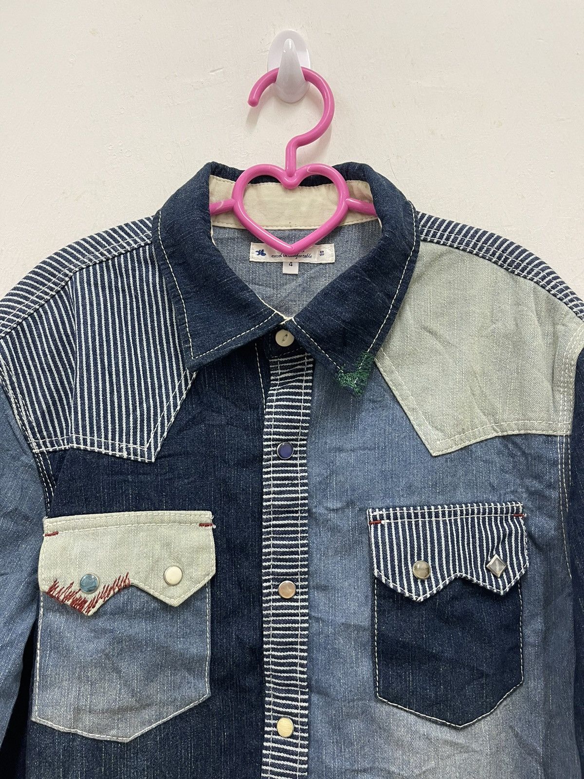 Kapital Vintage CORISCO Patchwork Western Pearl Snap Button Shirt Size US M / EU 48-50 / 2 - 2 Thumbnail