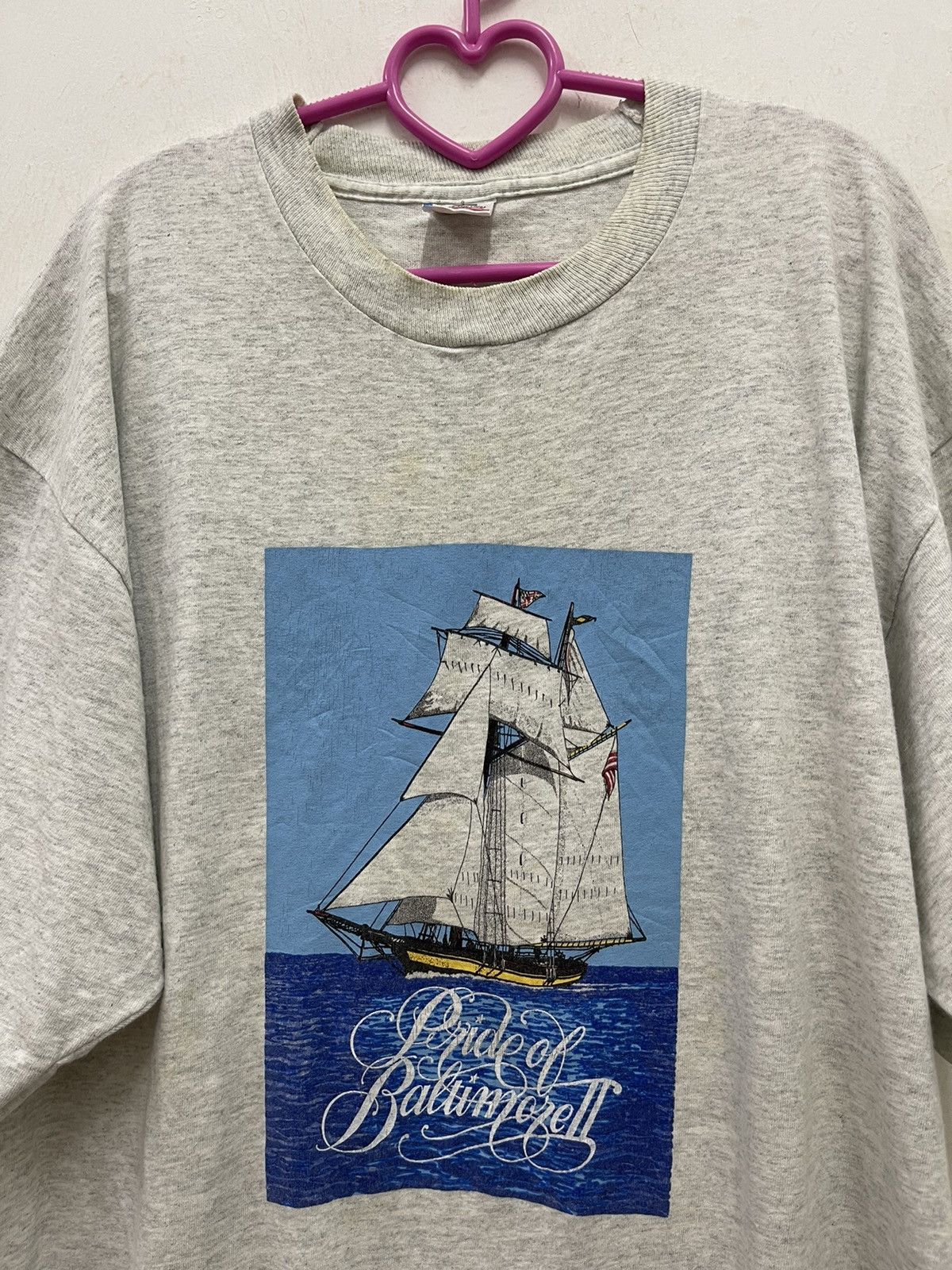 Fruit Of The Loom Rare Vintage PRIDE OF BALTIMORE II Shirt Size US XL / EU 56 / 4 - 3 Thumbnail