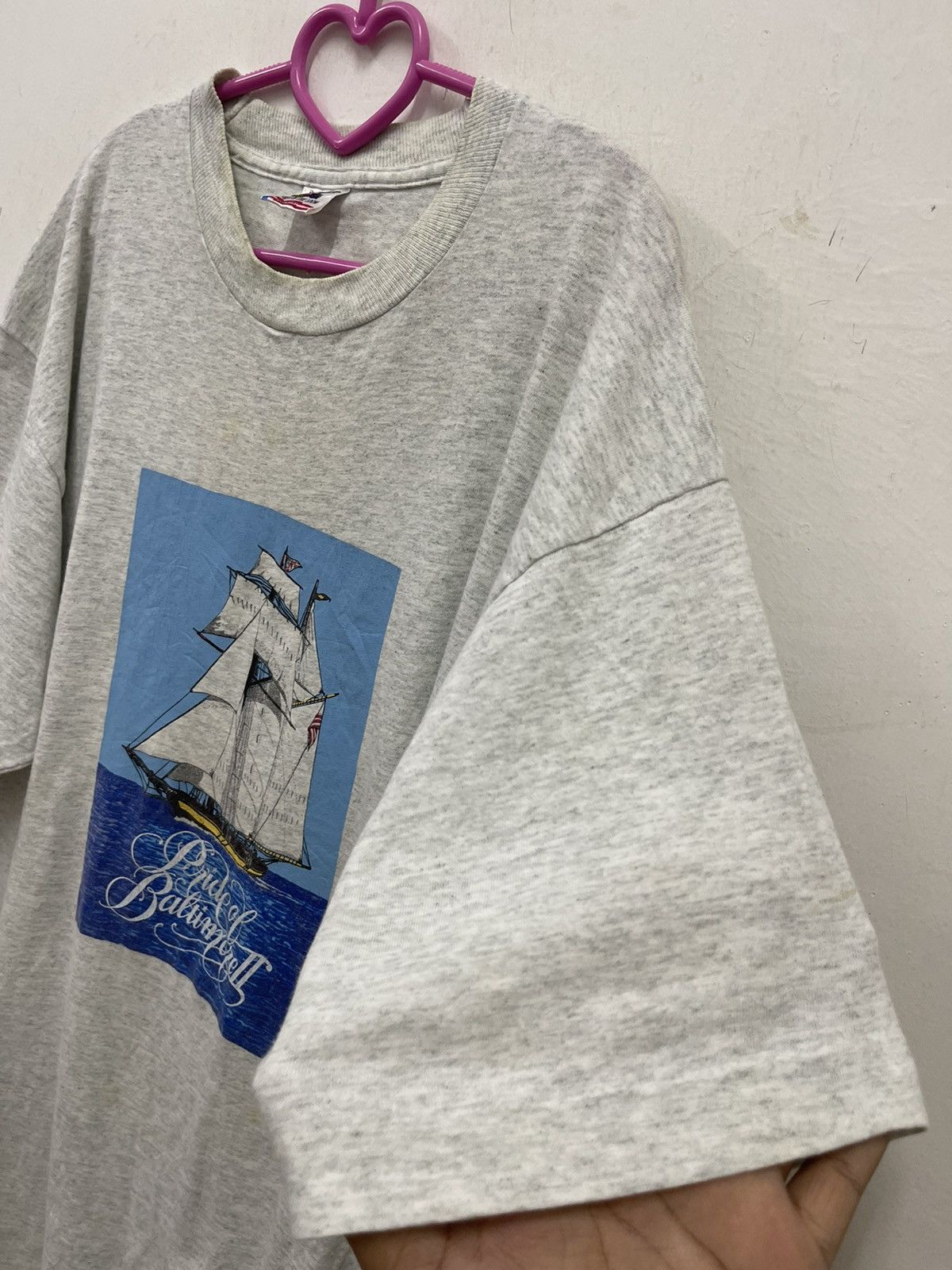 Fruit Of The Loom Rare Vintage PRIDE OF BALTIMORE II Shirt Size US XL / EU 56 / 4 - 2 Thumbnail