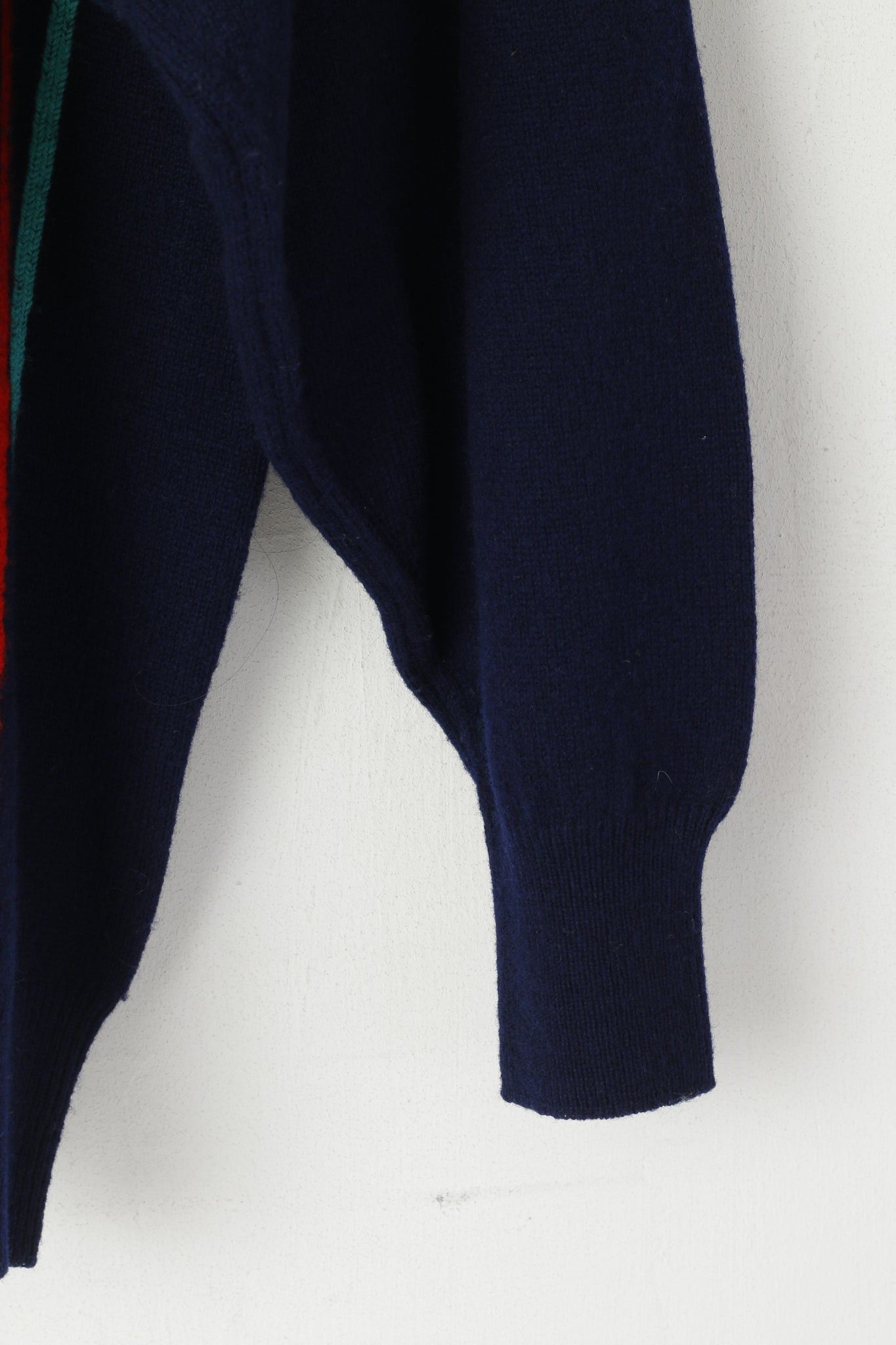 Pringle Of Scotland × Vintage Pringle Sports Men S Jumper Navy Striped New Wool 1499 Size US S / EU 44-46 / 1 - 3 Thumbnail