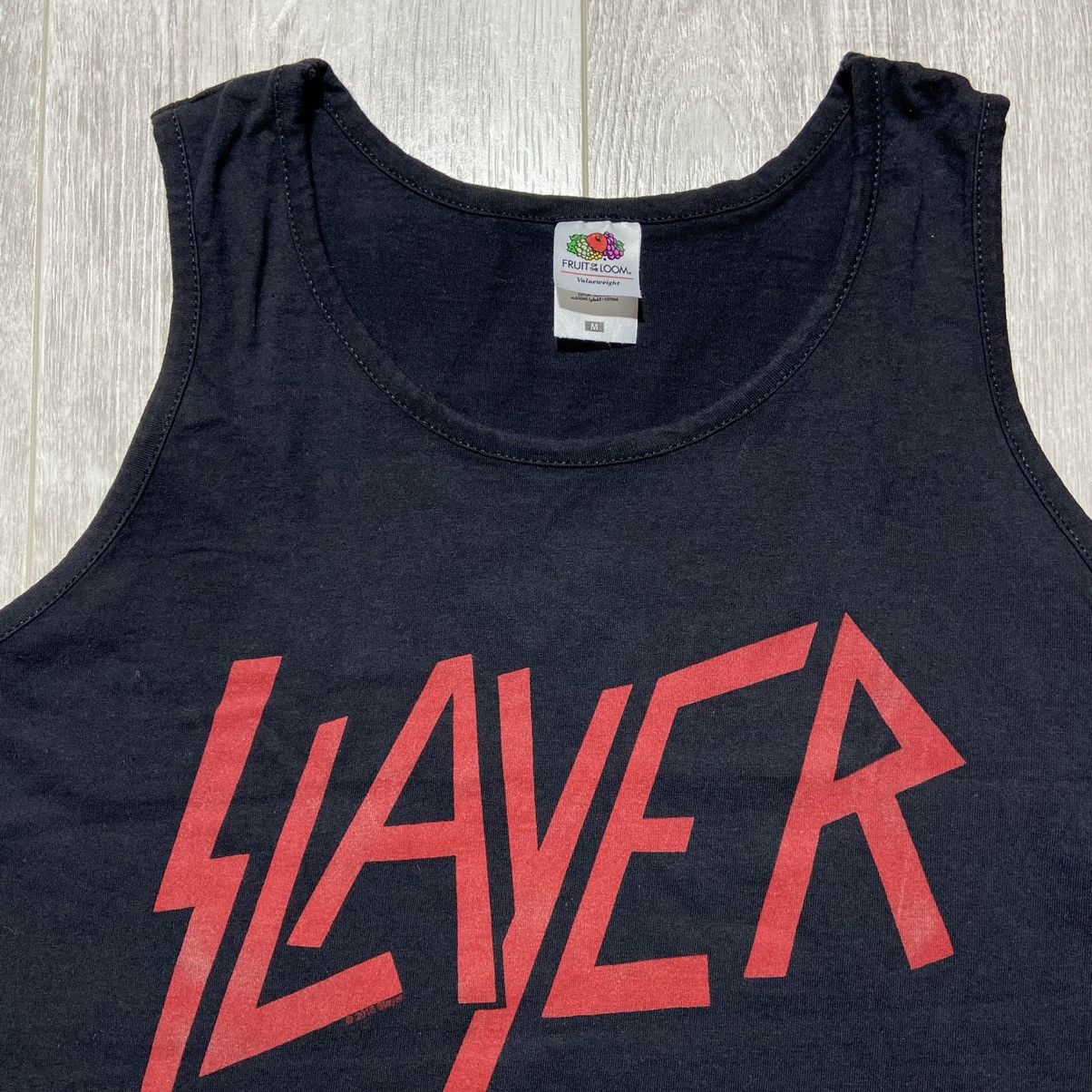 Band Tees × Vintage Vintage Slayer Sleeveless T-Shirt Size US M / EU 48-50 / 2 - 2 Thumbnail