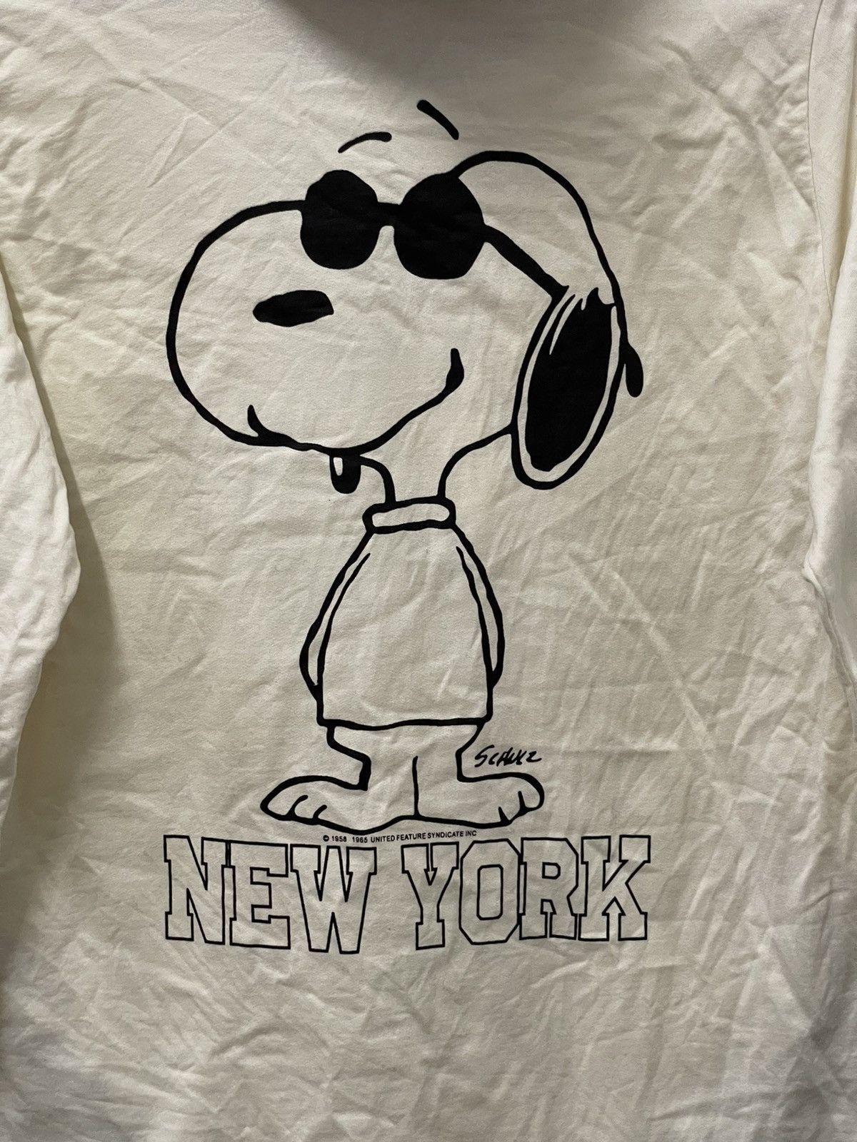 Japanese Brand × Peanuts × Vintage Vintage Peanuts Joe Cool Big Logo Sweatshirt Hoodie Size US XS / EU 42 / 0 - 8 Thumbnail