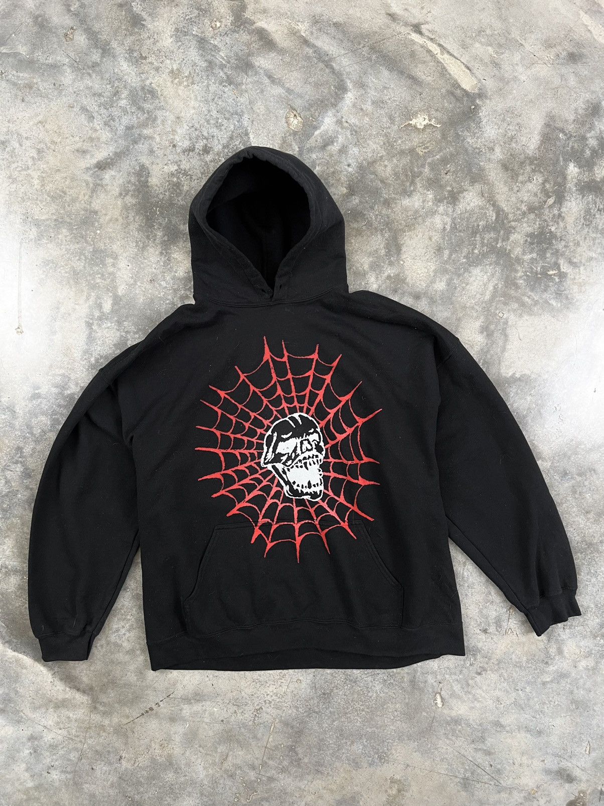 Pre-owned Streetwear City Morgue As Good As Dead Tour 2020 Skull Web Hoodie Black