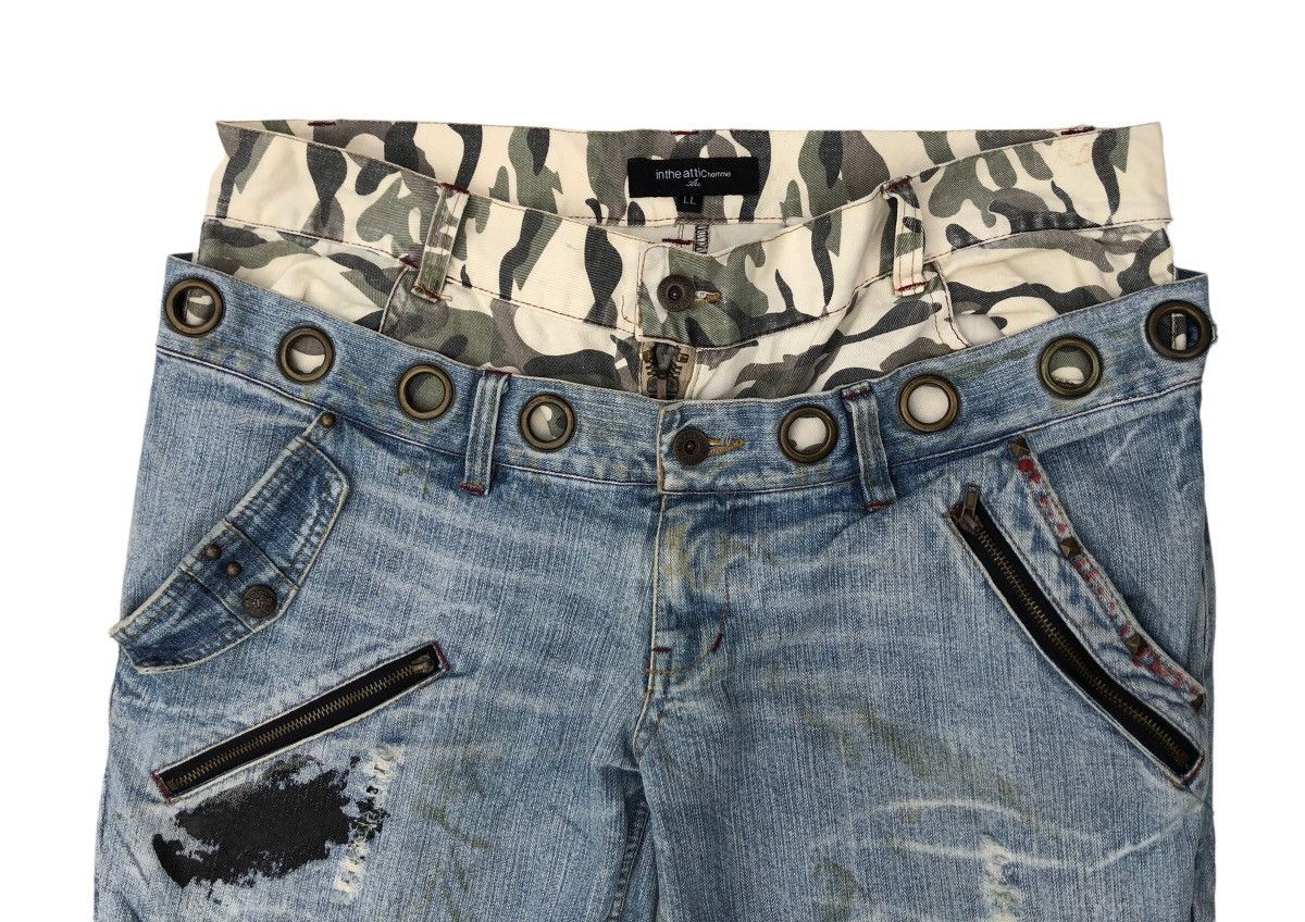 In The Attic 🔥Japanese In The Artic Distressed Double Waist Jeans 🔥 Size US 34 / EU 50 - 5 Thumbnail