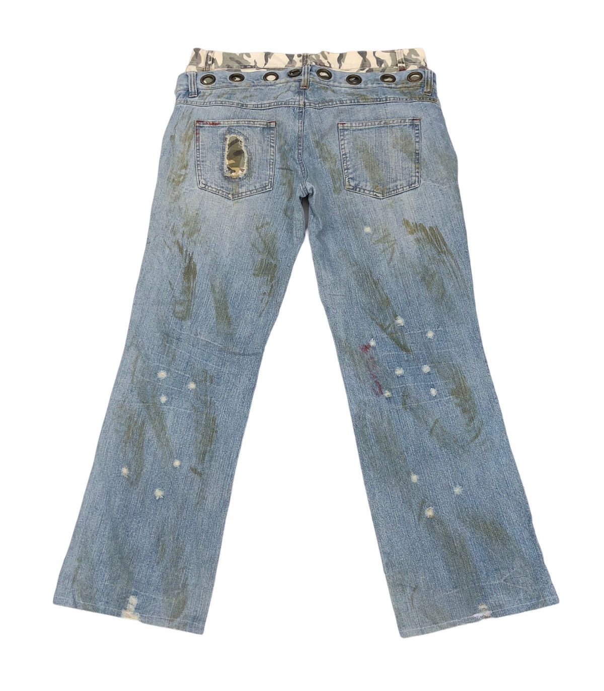 In The Attic 🔥Japanese In The Artic Distressed Double Waist Jeans 🔥 Size US 34 / EU 50 - 2 Thumbnail