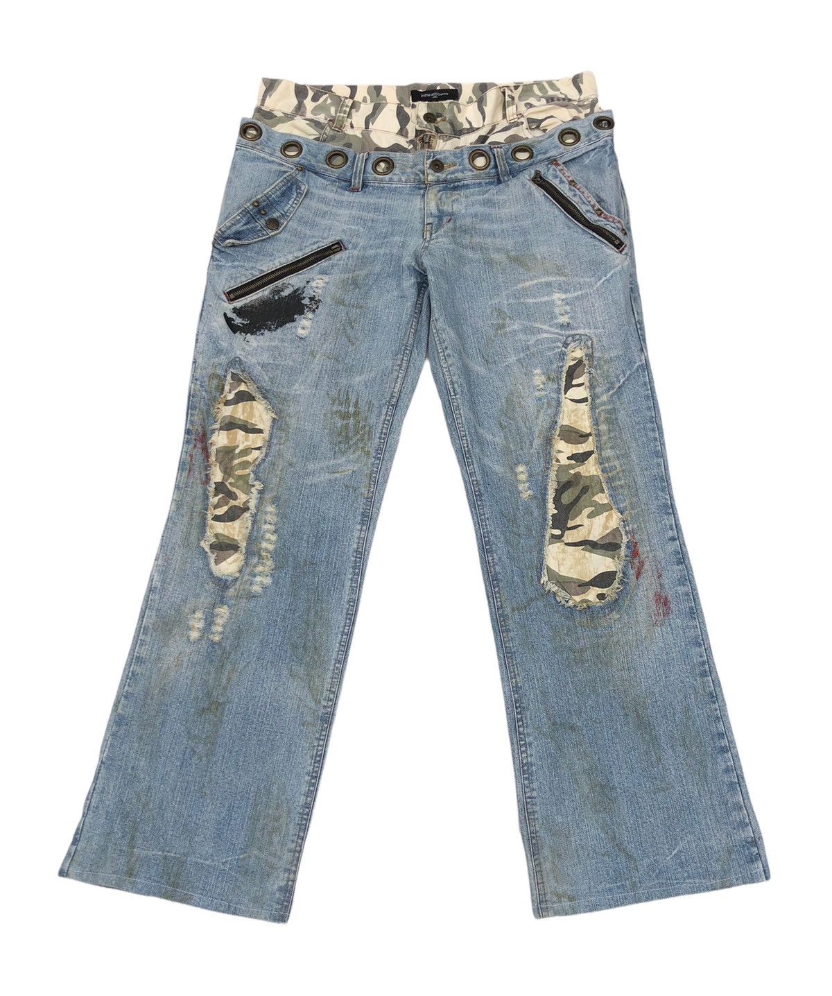 In The Attic 🔥Japanese In The Artic Distressed Double Waist Jeans 🔥 Size US 34 / EU 50 - 1 Thumbnail
