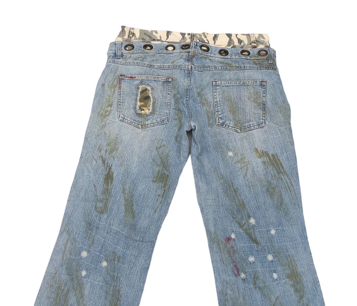 In The Attic 🔥Japanese In The Artic Distressed Double Waist Jeans 🔥 Size US 34 / EU 50 - 7 Thumbnail