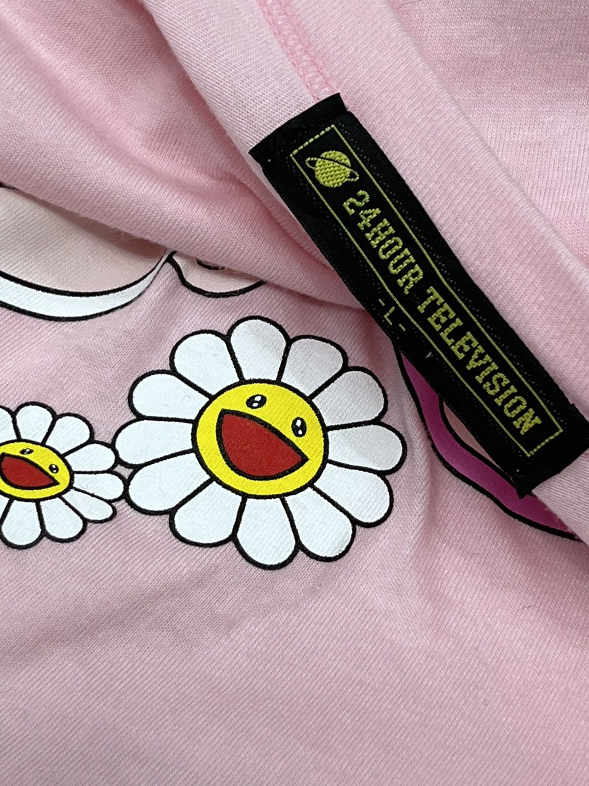 Takashi Murakami 🌸 TAKASHI MURAKAMI x 24HOUR TV JAPAN 31st Ann.Pink T-Shirt Size US M / EU 48-50 / 2 - 5 Thumbnail