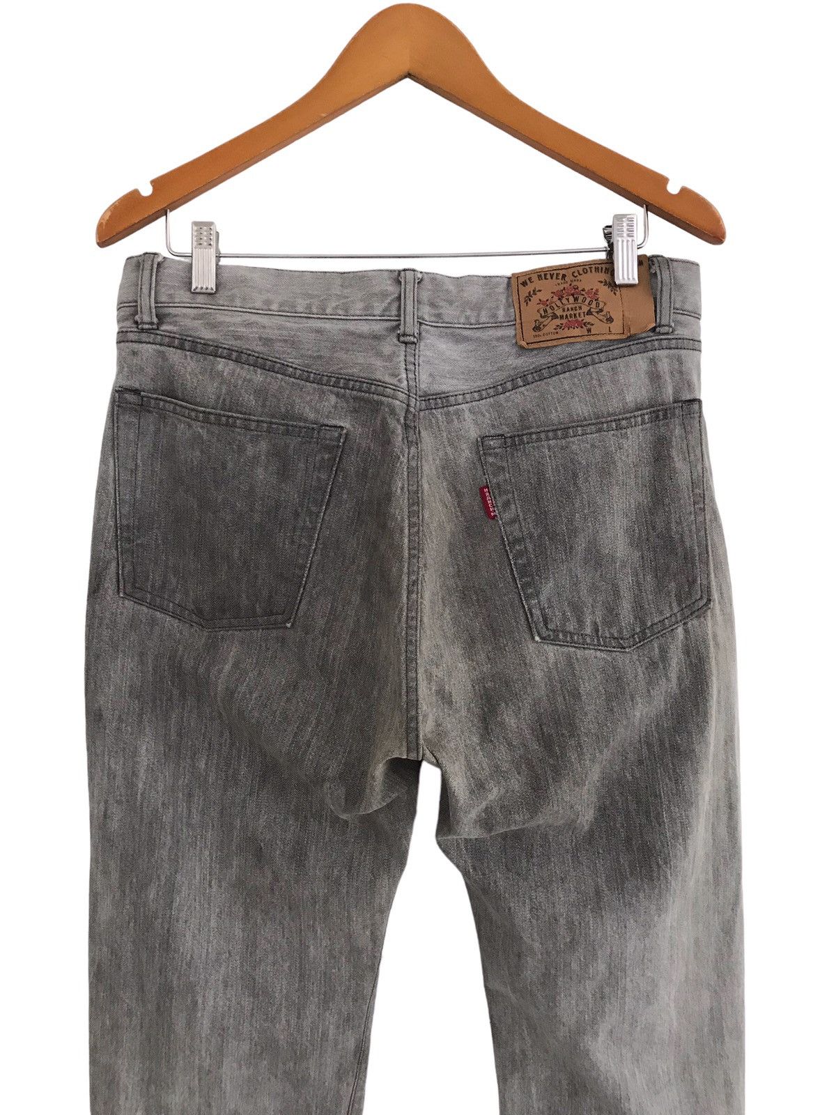 HOLLYWOOD RANCH MARKET HRM Arigato Japan Dyed Distressed Organic Denim Colour Size US 33 - 10 Thumbnail