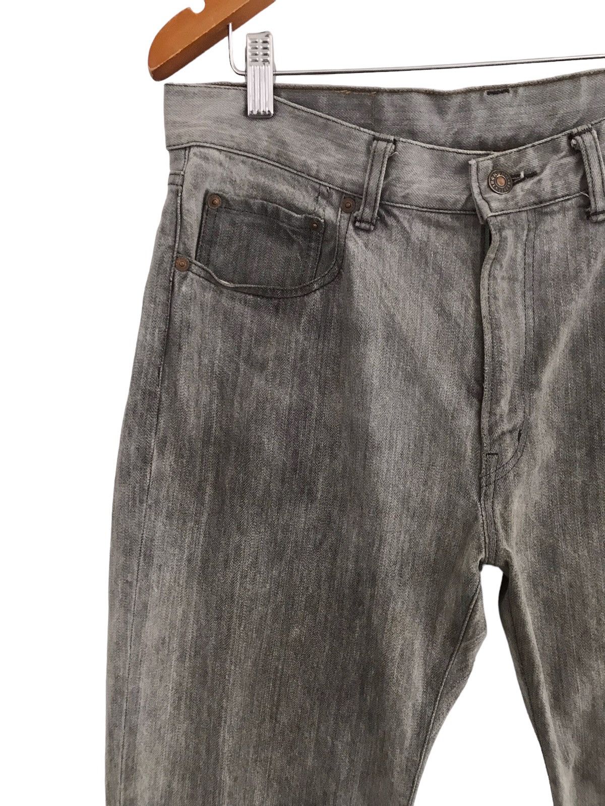 HOLLYWOOD RANCH MARKET HRM Arigato Japan Dyed Distressed Organic Denim Colour Size US 33 - 4 Thumbnail