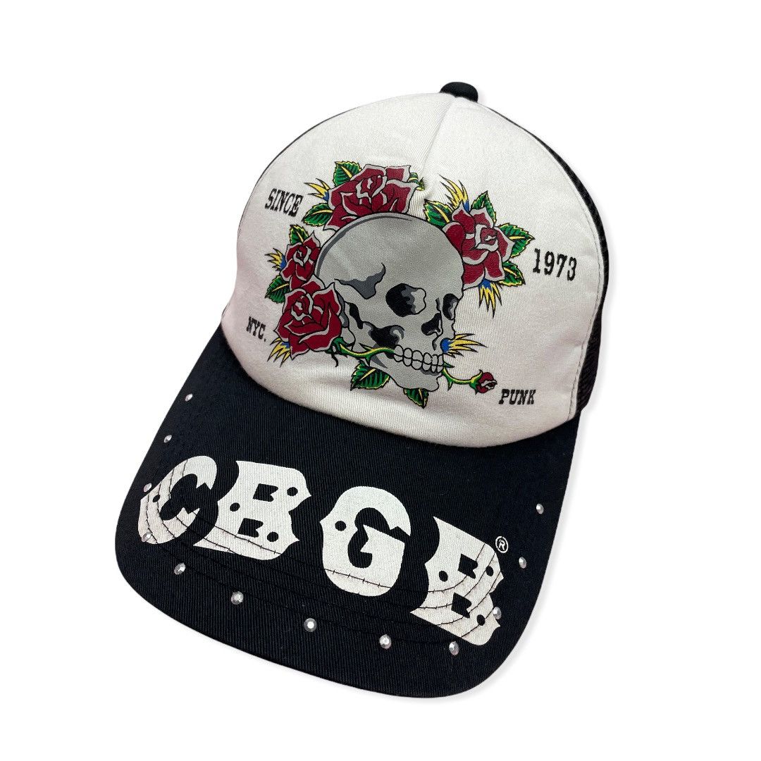 Rockstar Games 🎸CBGB OMFUG Vintage Icon NYC. PUNK ROCK Trucker Hat Size ONE SIZE - 1 Thumbnail