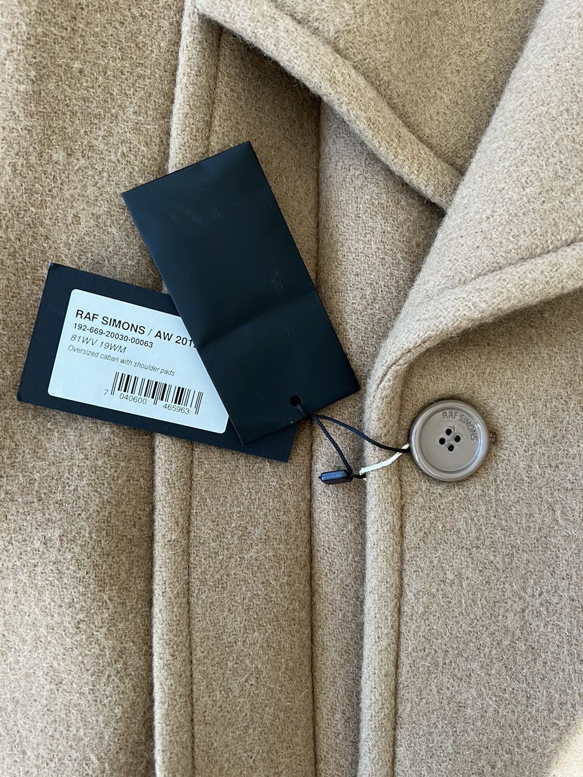 Raf Simons AW19 Oversized Caban Coat Size US S / EU 44-46 / 1 - 8 Thumbnail