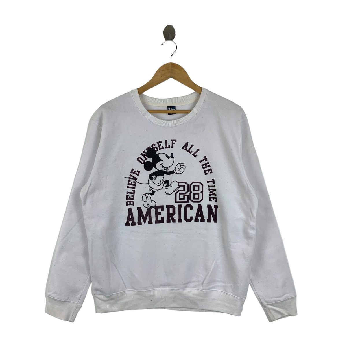 MICKEY MOUSE Disney Cartoon Big Logo Sweatshirt Pullover