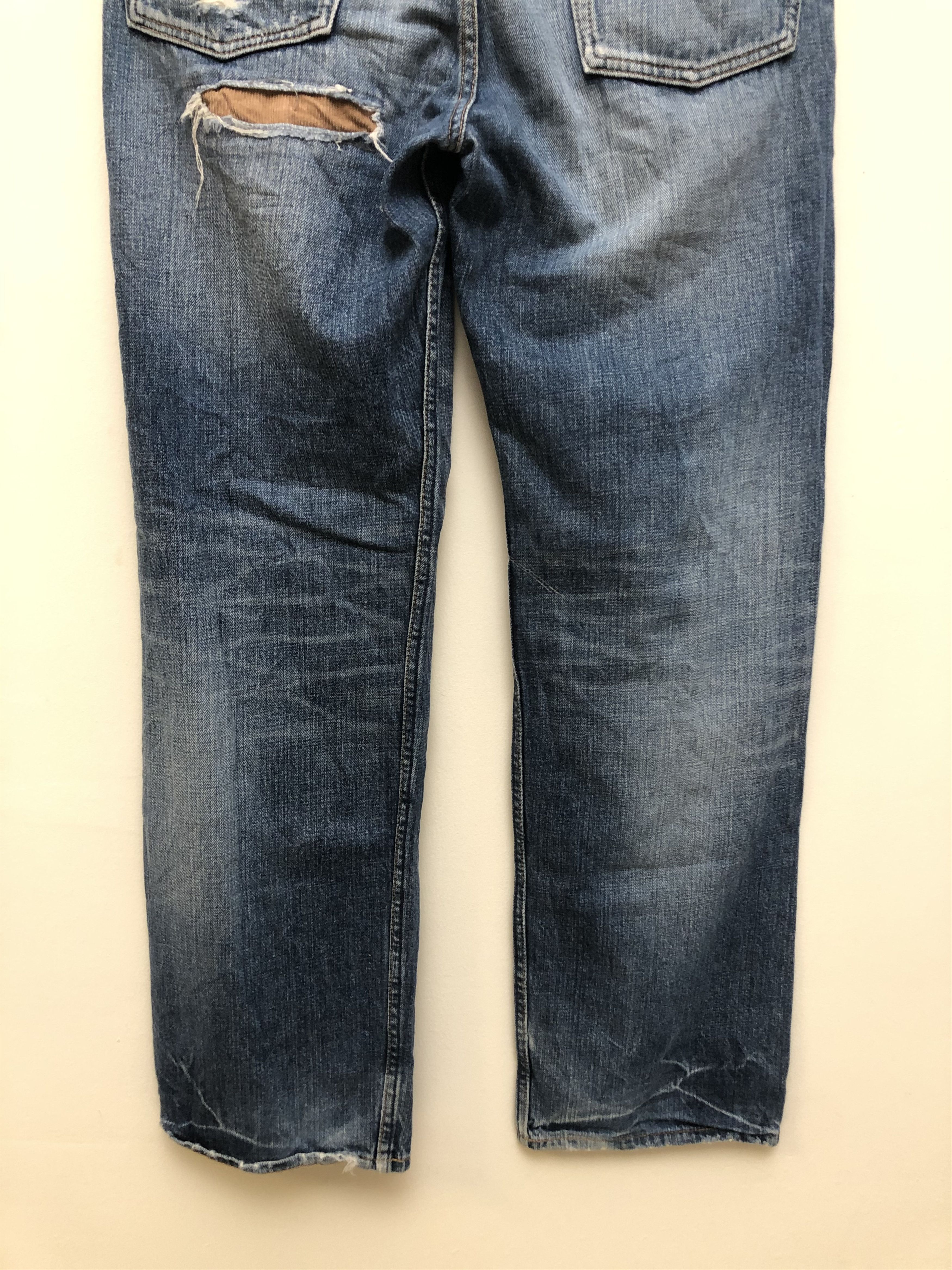 Japanese Brand Ill's Japanese Brand Patchwork Denim Jeans Waist 34 Size US 34 / EU 50 - 8 Thumbnail