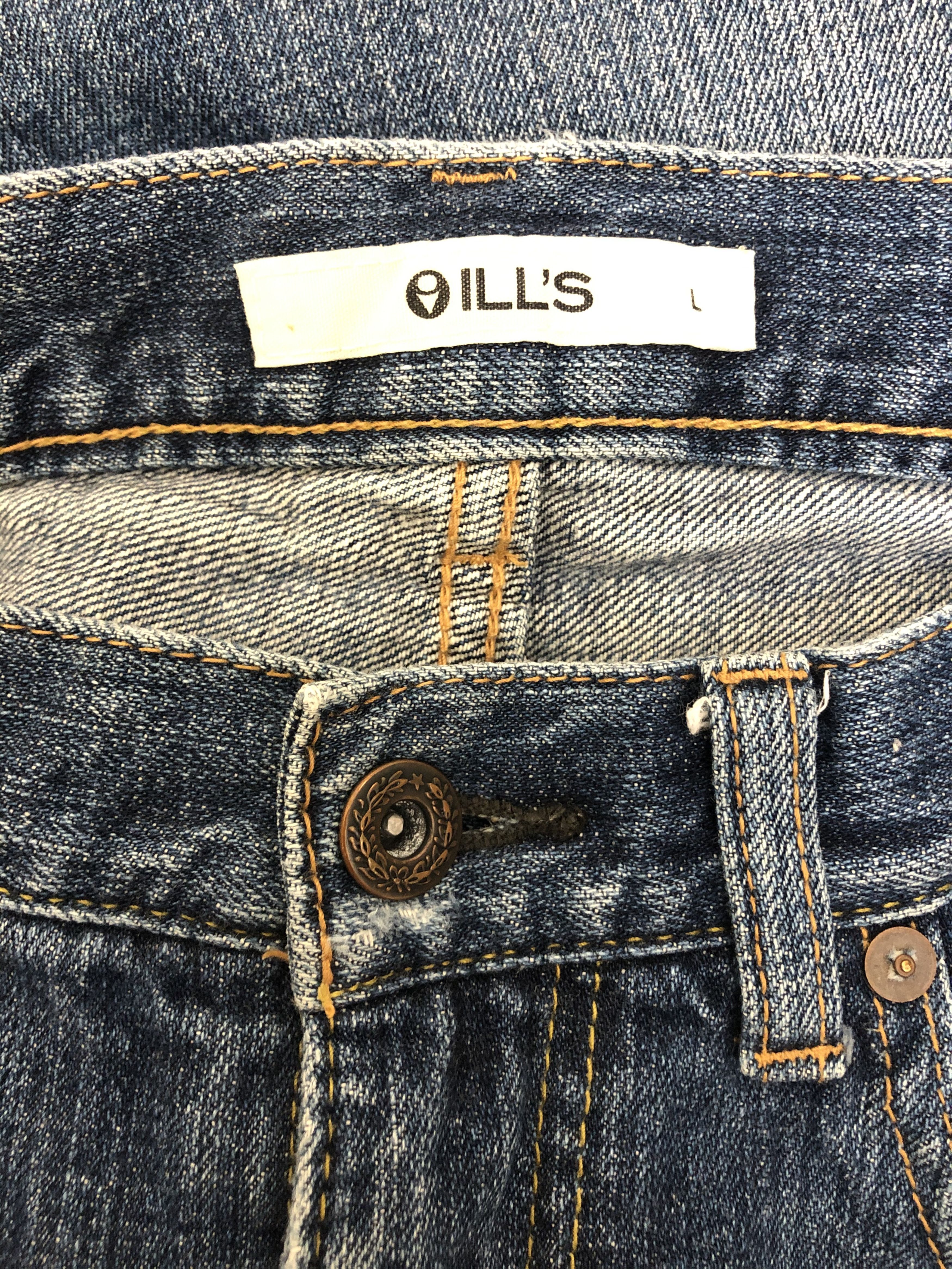 Japanese Brand Ill's Japanese Brand Patchwork Denim Jeans Waist 34 Size US 34 / EU 50 - 9 Thumbnail