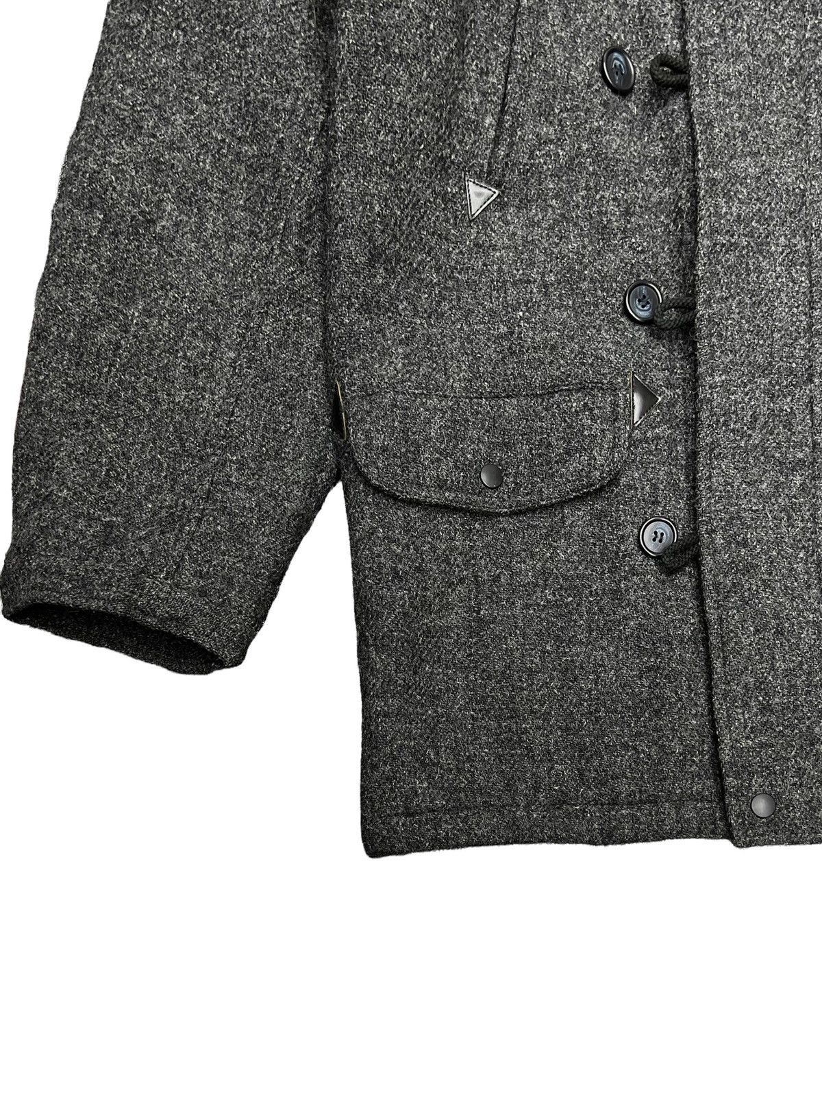 Beams Plus × Harris Tweed VINTAGE BEAMS X HARRIS TWEED JACKET WOOL FUR HOODIE COAT Size US M / EU 48-50 / 2 - 11 Thumbnail
