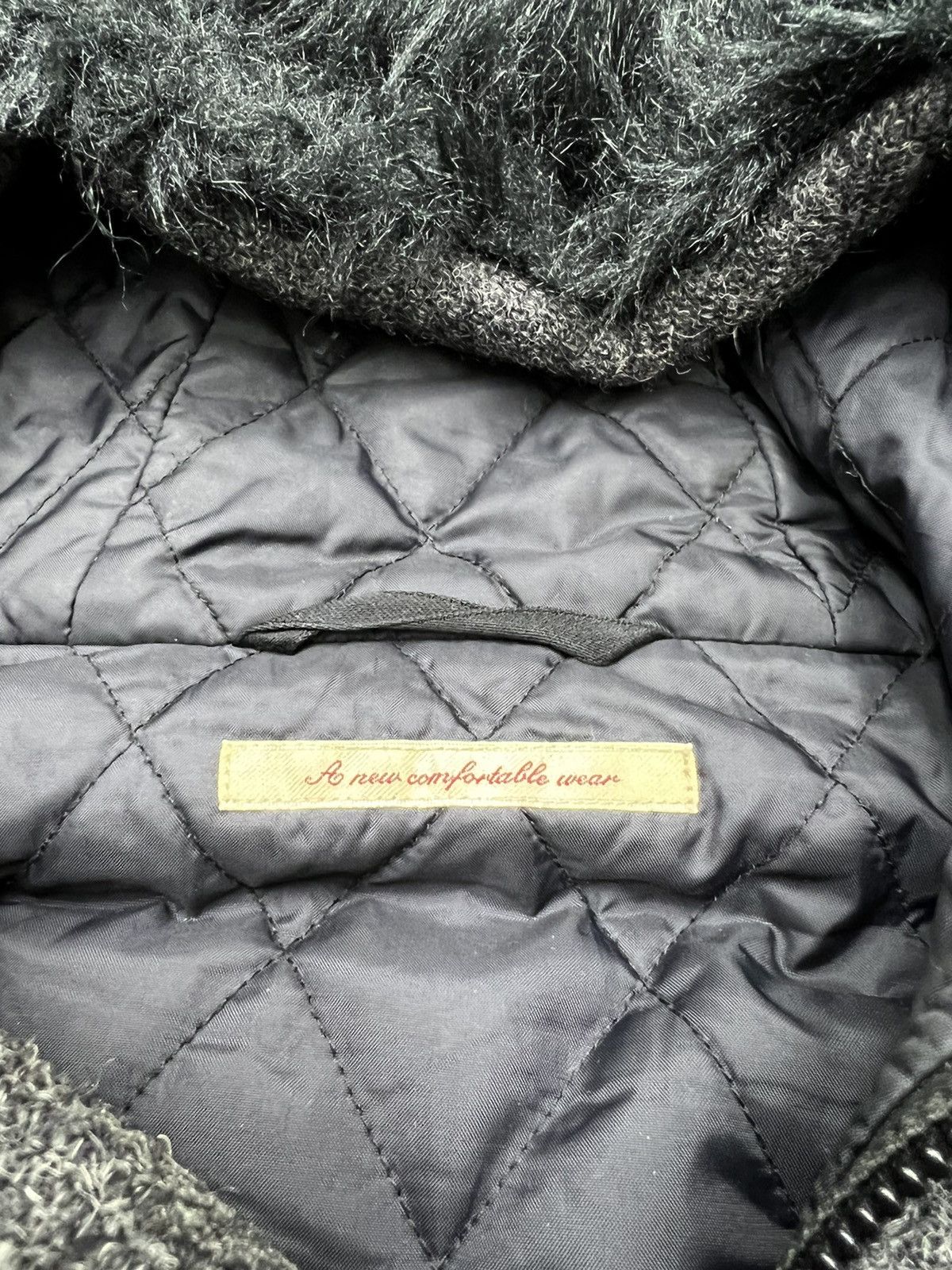 Beams Plus × Harris Tweed VINTAGE BEAMS X HARRIS TWEED JACKET WOOL FUR HOODIE COAT Size US M / EU 48-50 / 2 - 19 Thumbnail
