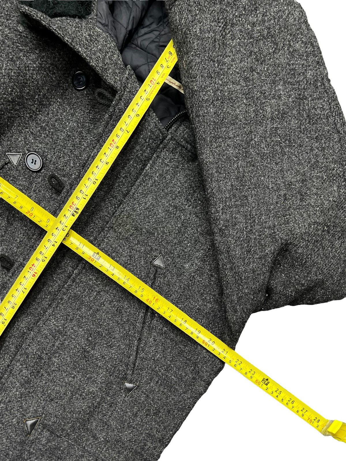Beams Plus × Harris Tweed VINTAGE BEAMS X HARRIS TWEED JACKET WOOL FUR HOODIE COAT Size US M / EU 48-50 / 2 - 24 Thumbnail