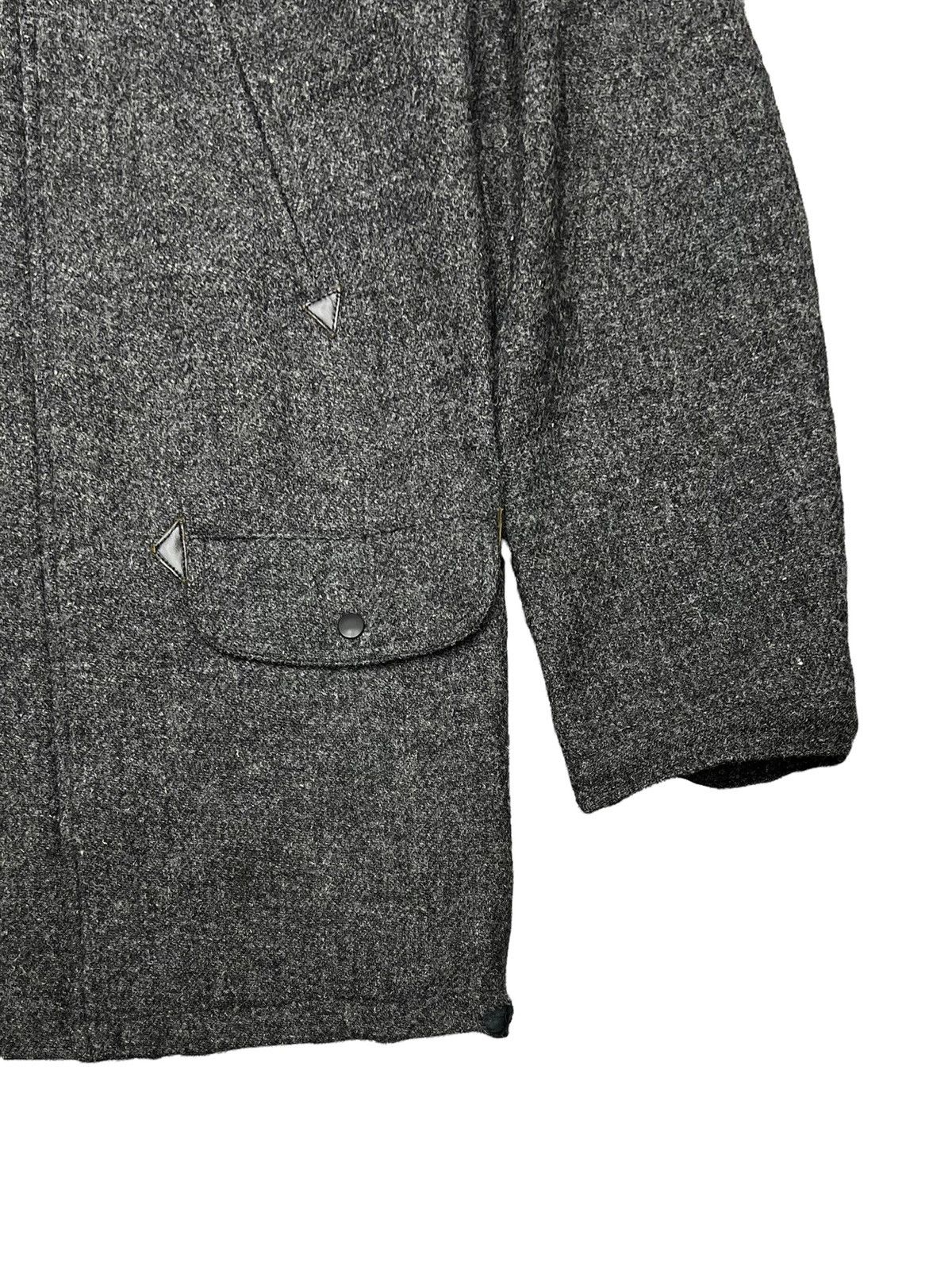 Beams Plus × Harris Tweed VINTAGE BEAMS X HARRIS TWEED JACKET WOOL FUR HOODIE COAT Size US M / EU 48-50 / 2 - 10 Thumbnail