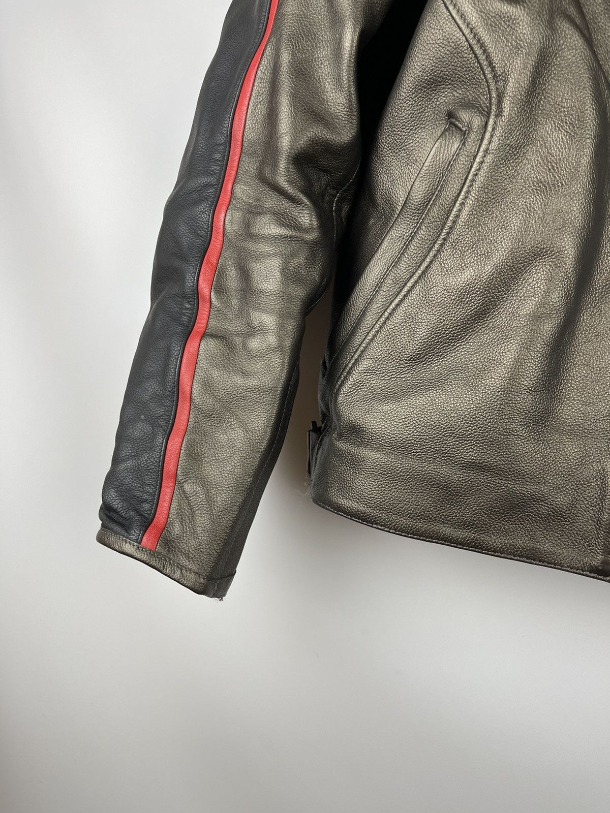 Dainese Dainese logo real leather biker motorcycle jacket gold Size US M / EU 48-50 / 2 - 12 Thumbnail
