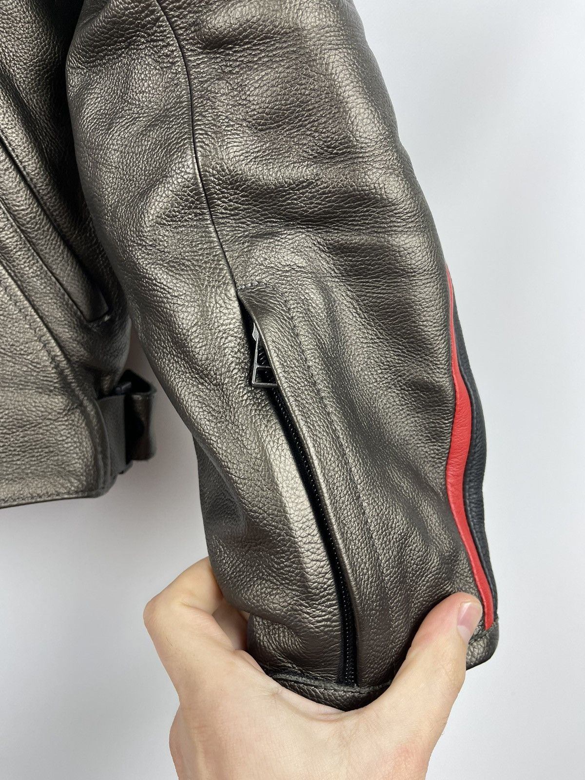 Dainese Dainese logo real leather biker motorcycle jacket gold Size US M / EU 48-50 / 2 - 11 Thumbnail