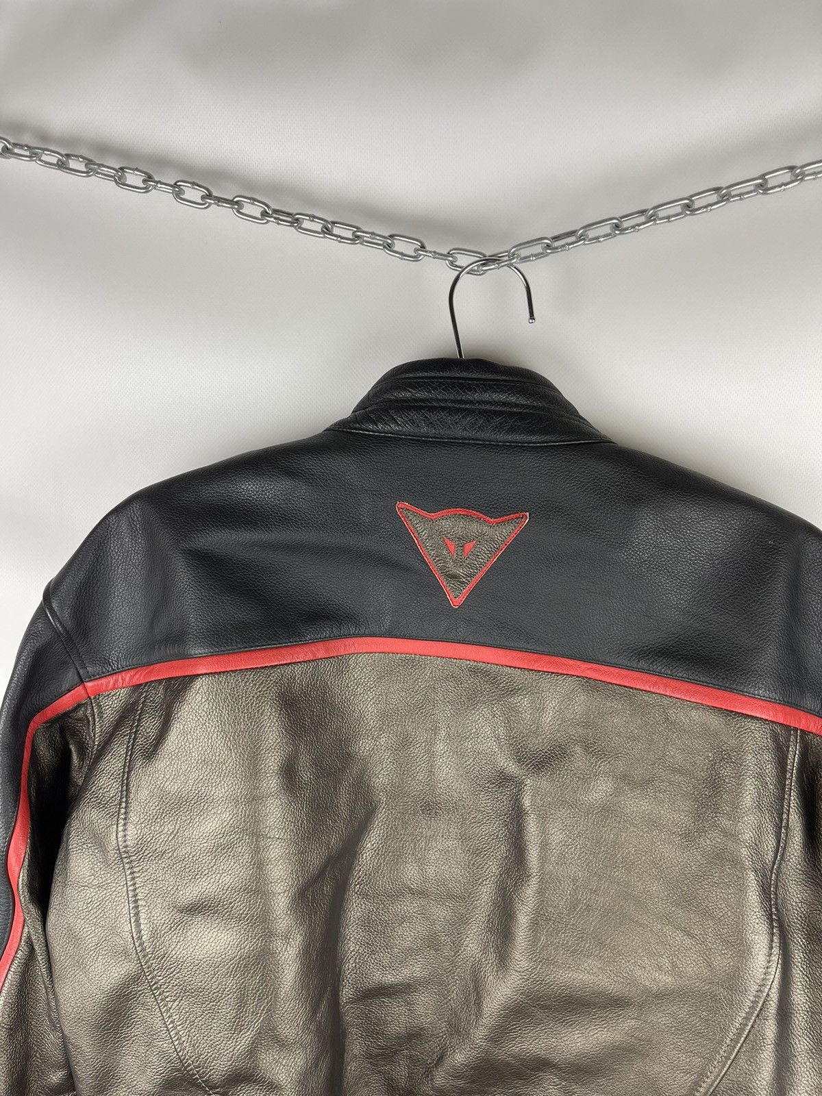 Dainese Dainese logo real leather biker motorcycle jacket gold Size US M / EU 48-50 / 2 - 14 Thumbnail
