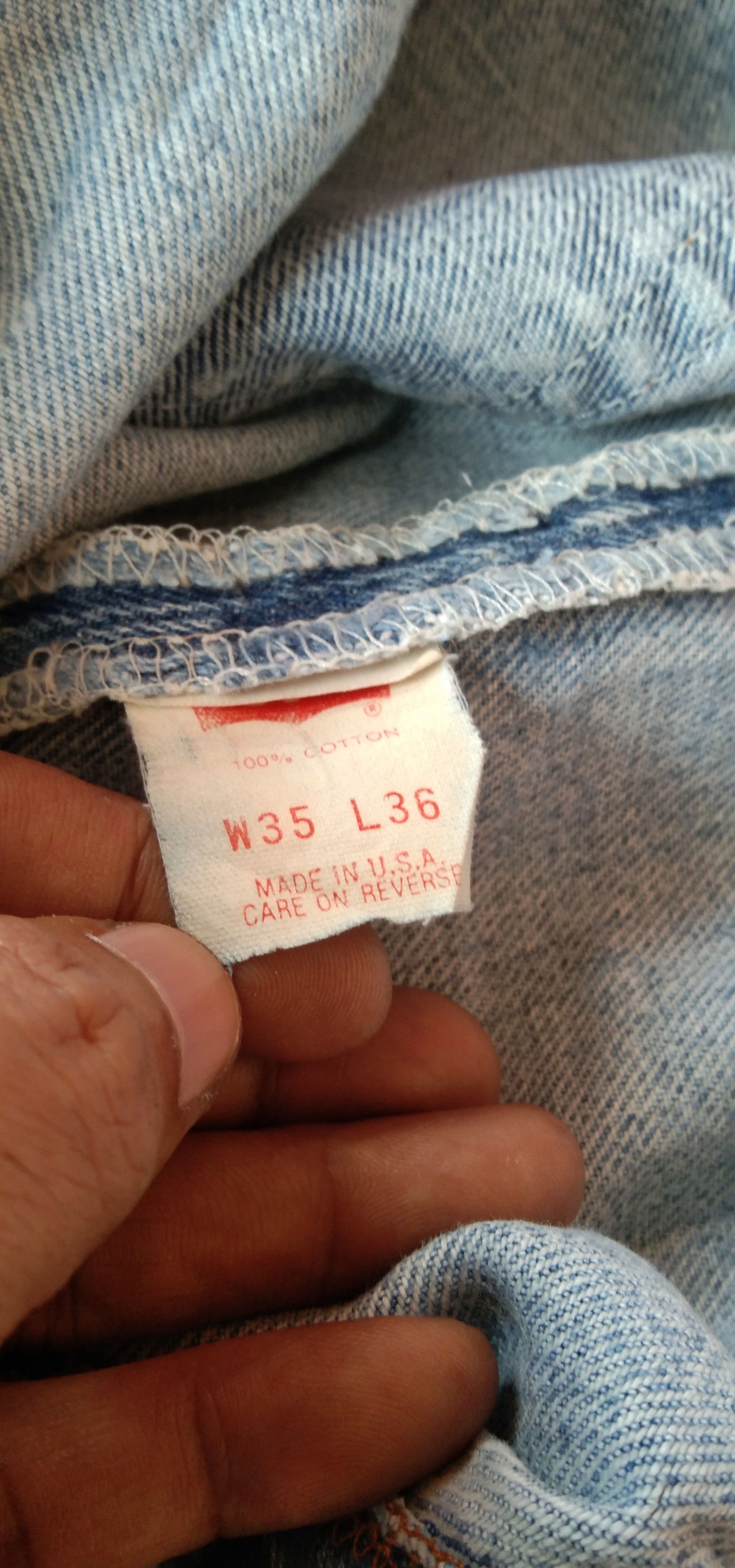 Levi's 80s Vintage Levi's 501 Made In USA Distressed Jeans 33x30 Size US 33 - 12 Thumbnail