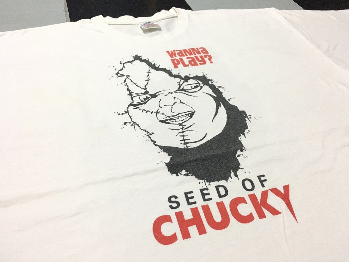 Expert Horror × Vintage Rare Vintage Seed of Chucky Shirt Size US XL / EU 56 / 4 - 1 Thumbnail