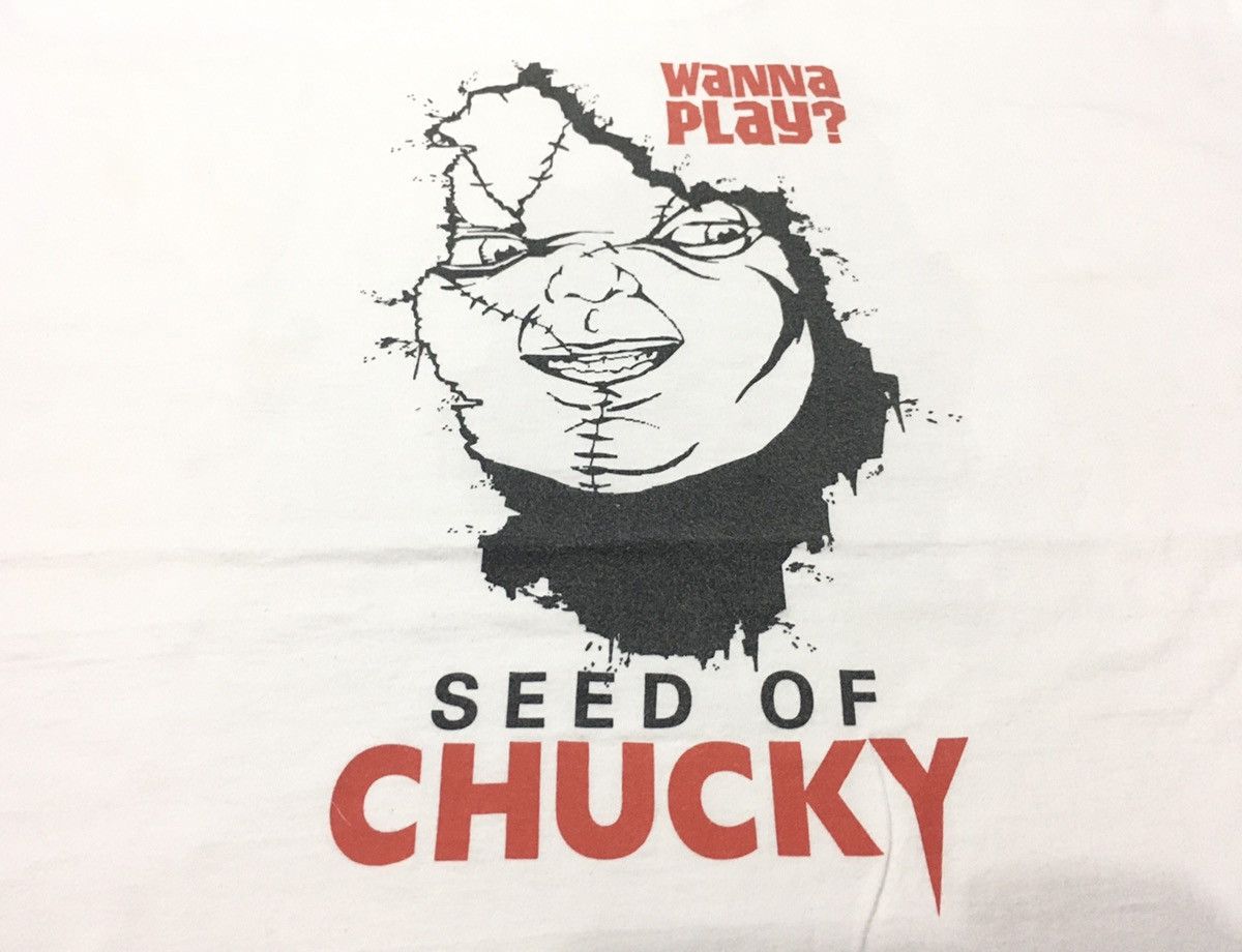 Expert Horror × Vintage Rare Vintage Seed of Chucky Shirt Size US XL / EU 56 / 4 - 6 Thumbnail