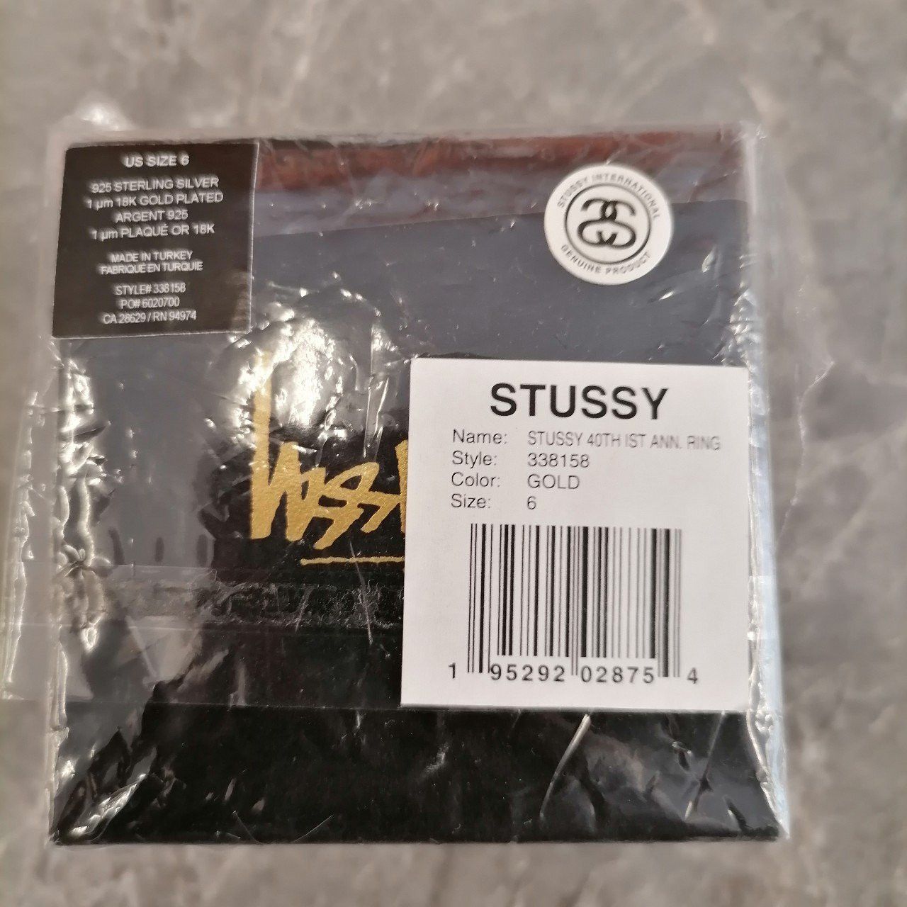 Gold × Rare × Stussy Stussy 40th Anniversary Ring | Grailed